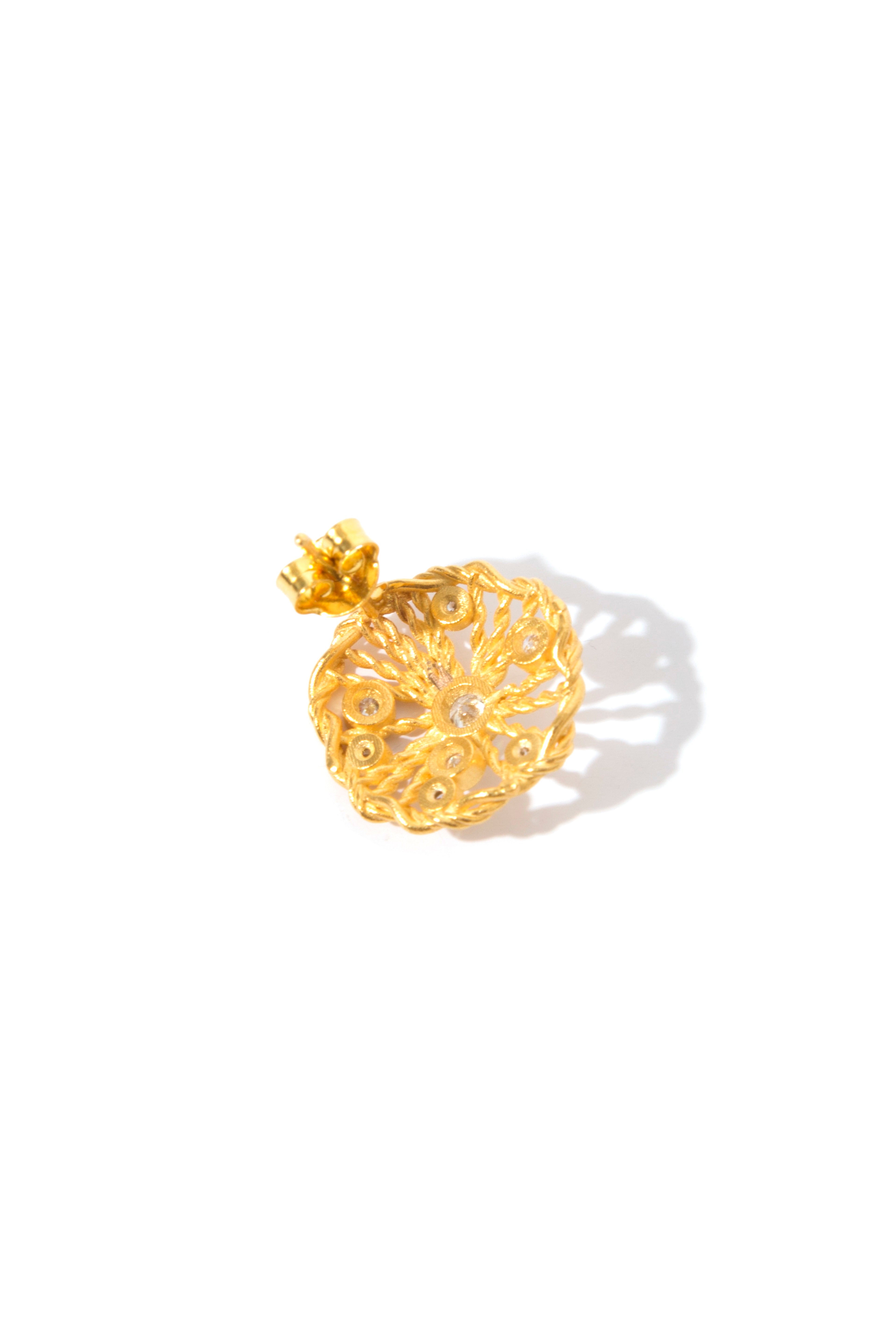 Diamond Twist Earring