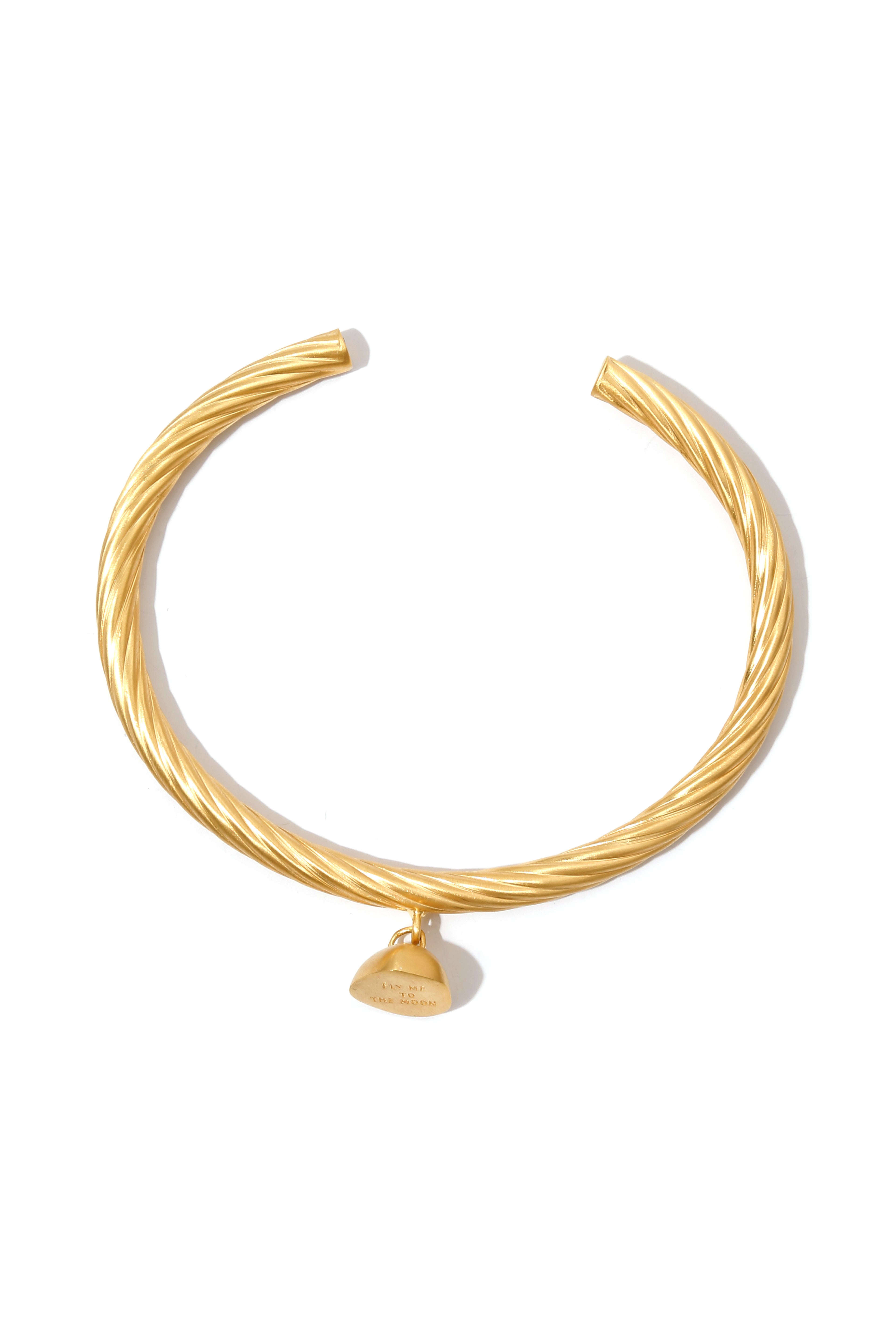 LOVE BANGLE WITH STAMP - BRAIDED