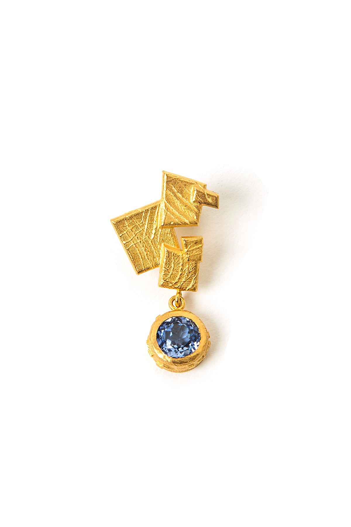 Mosaic Earring with Sapphire