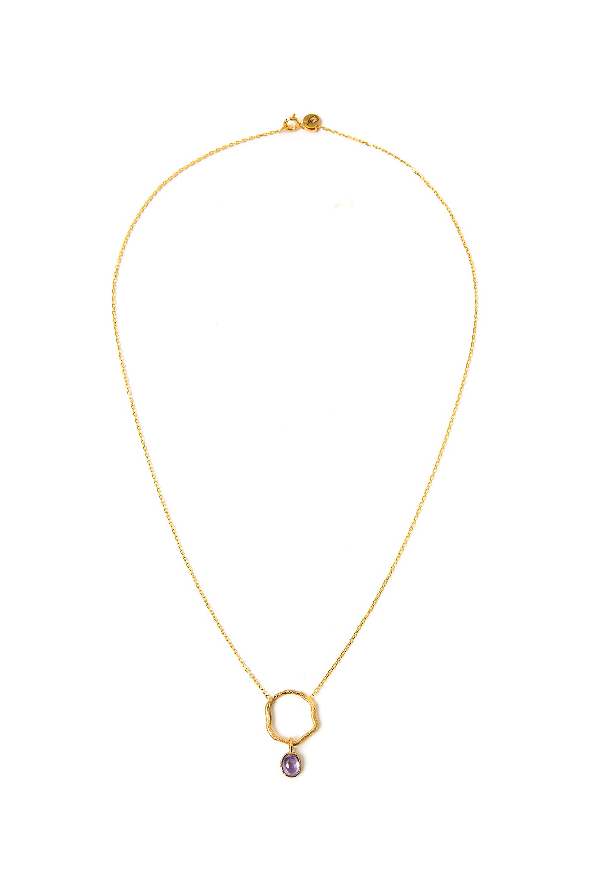 Raw Luck Necklace with Amethyst