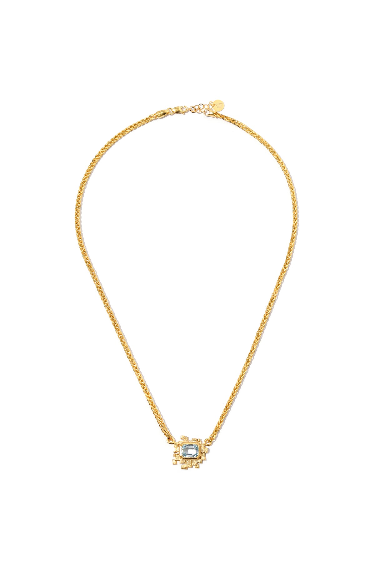 Aquamarine Mosaic Necklace