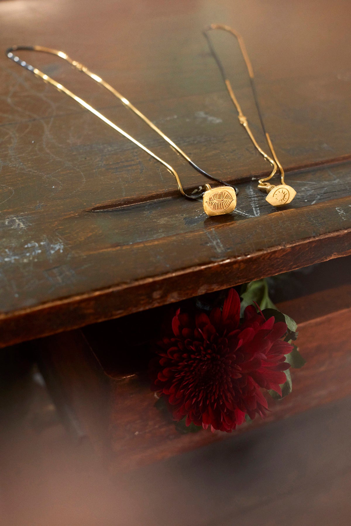 Lip Stamp Necklace