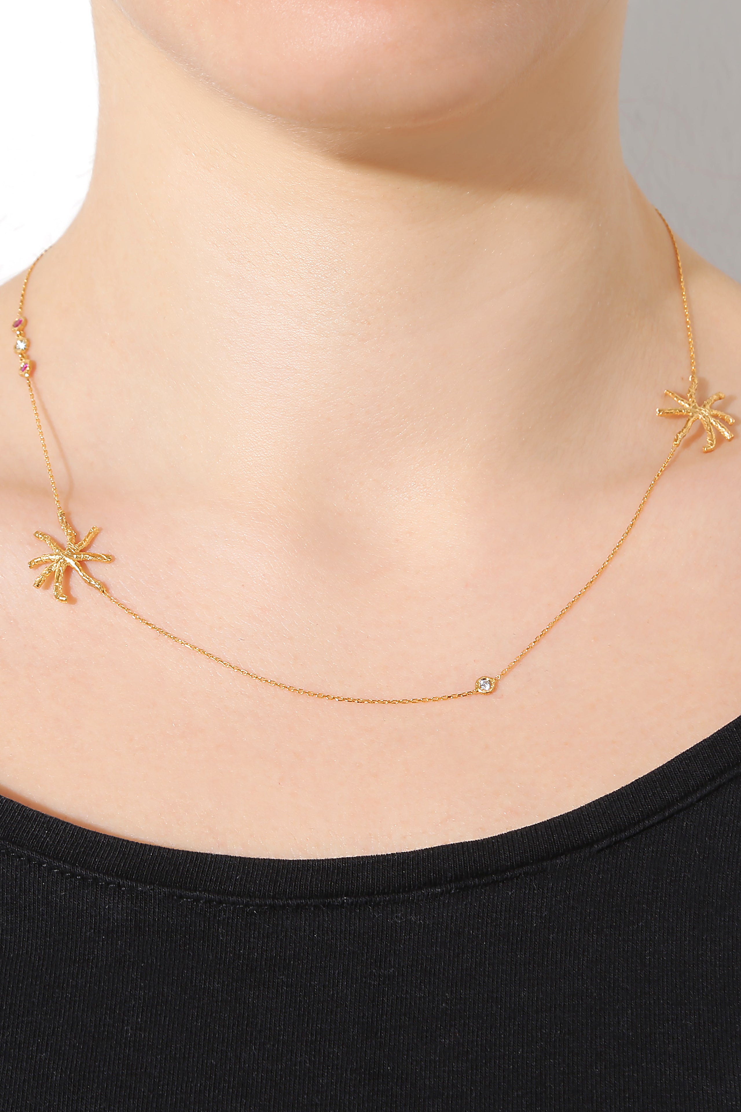 Sunstar Ruby Necklace