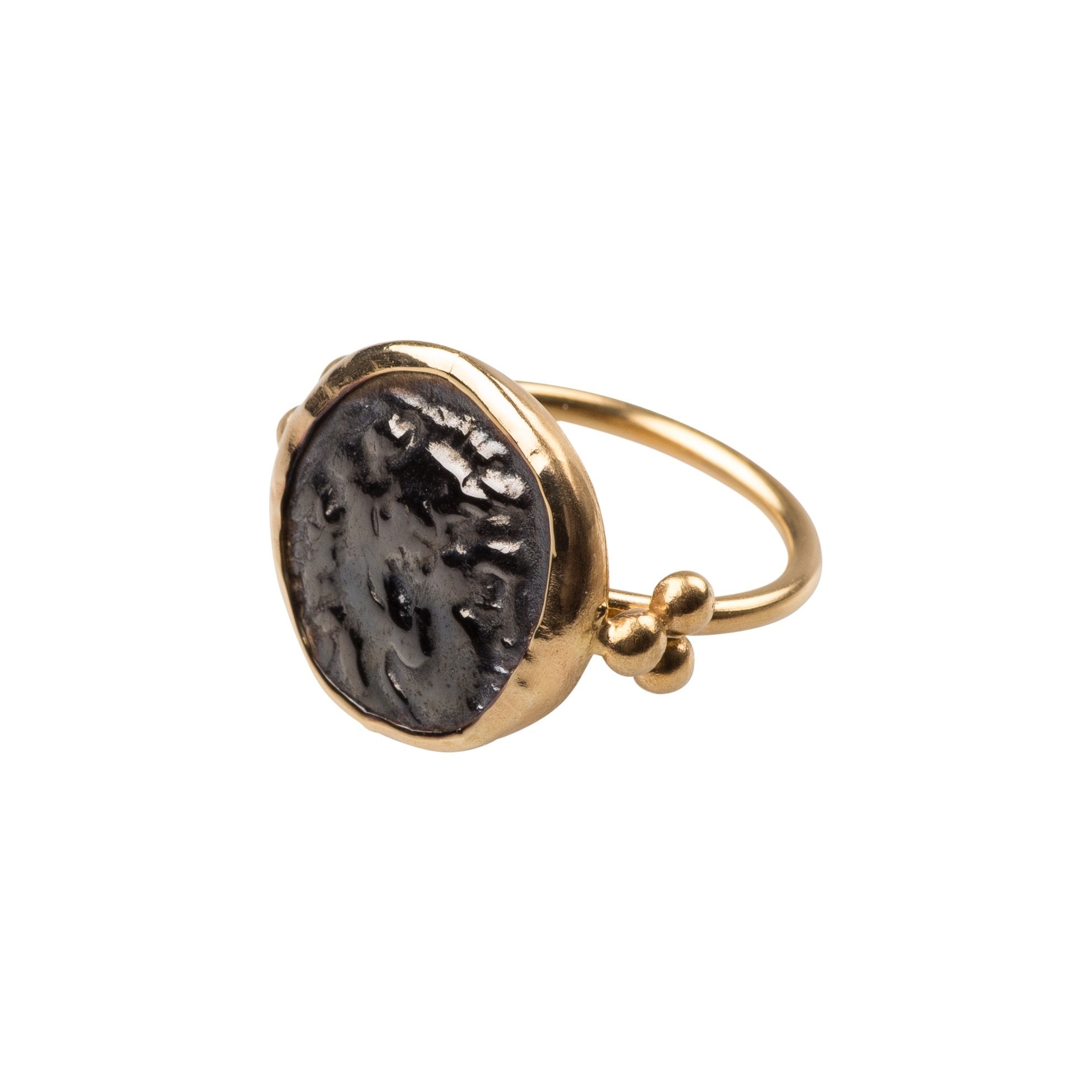 Antique Coin Ring Alexander The Great
