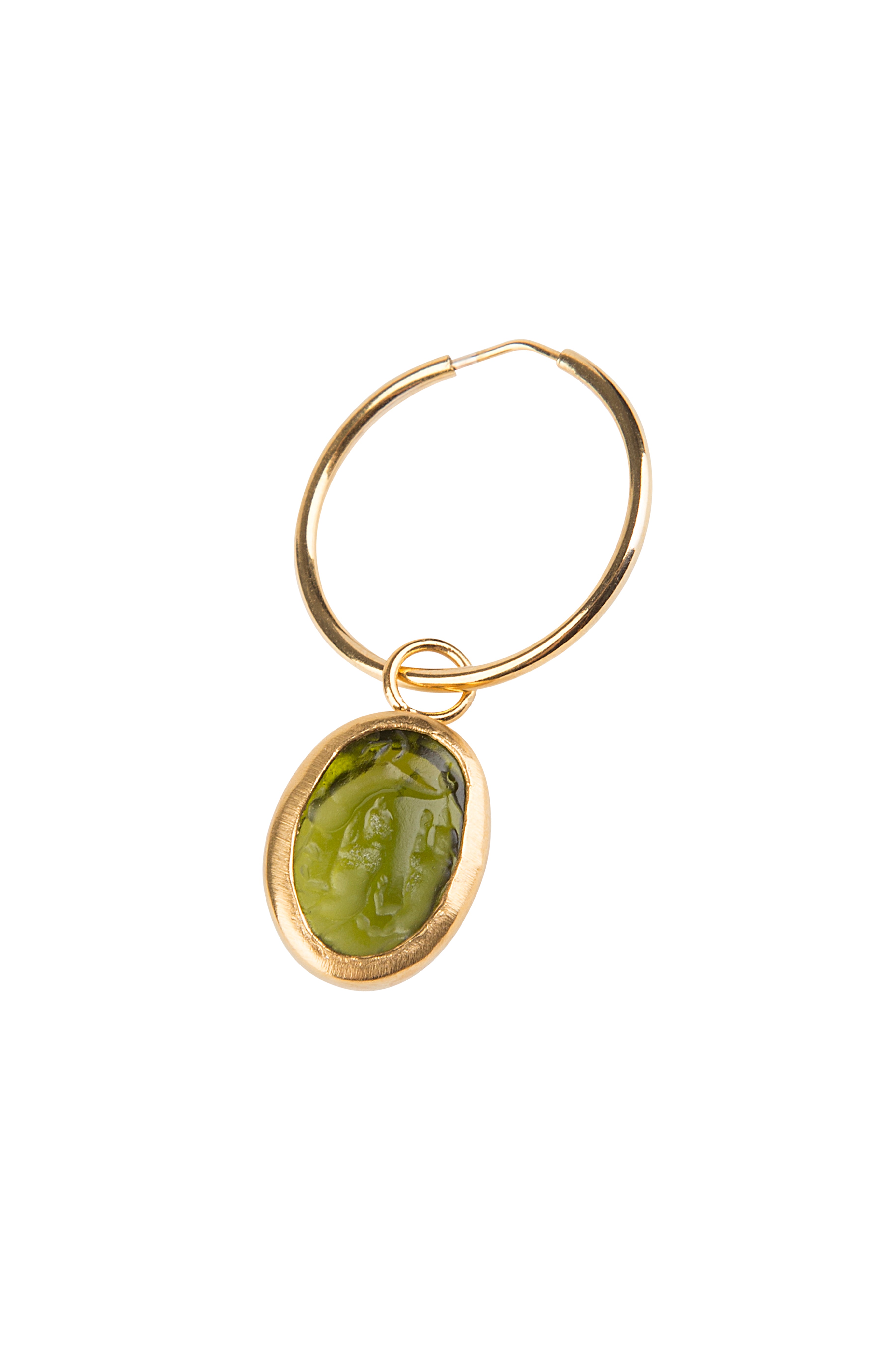 Medium Green Intaglio Hoop