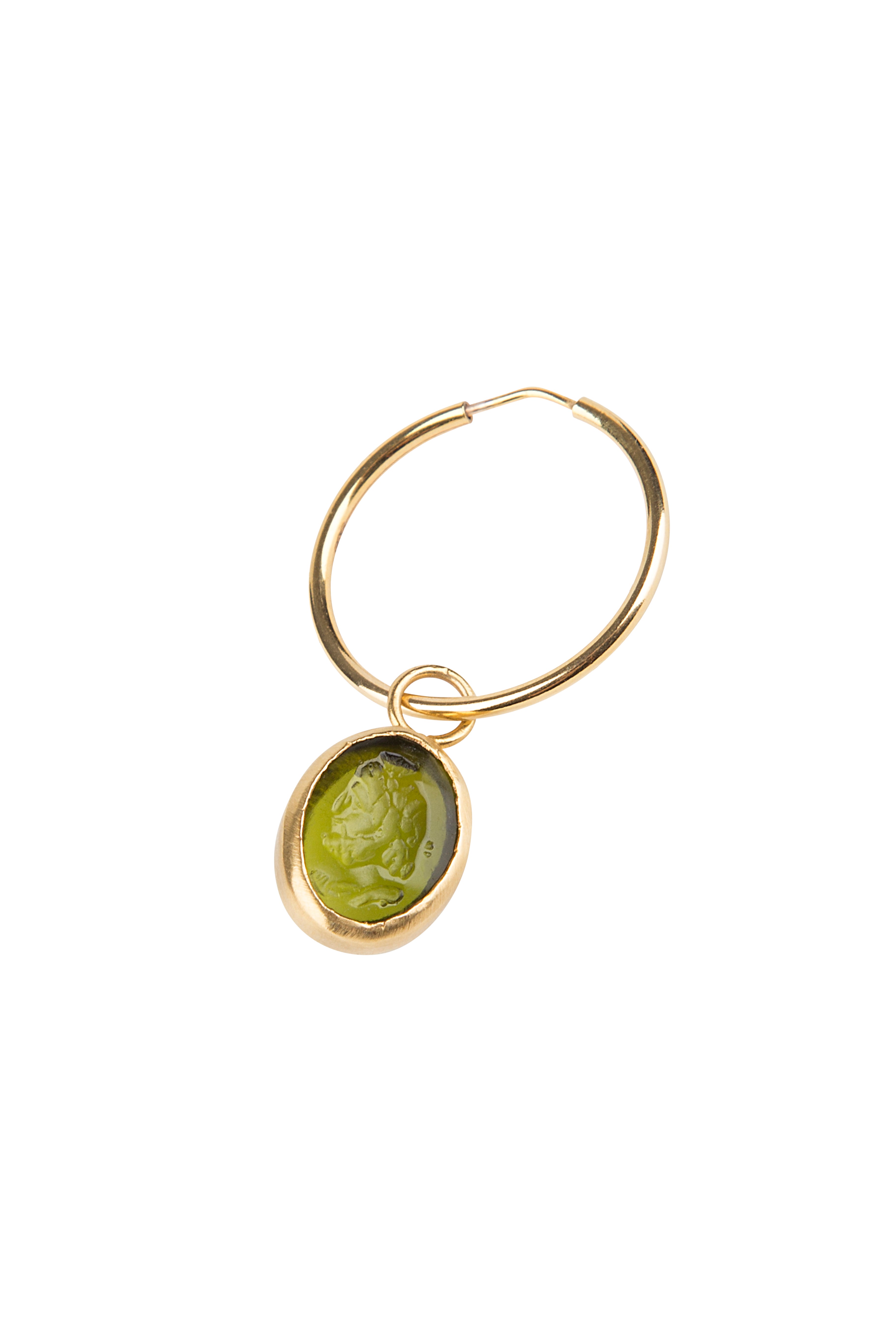 Medium Green Intaglio Hoop