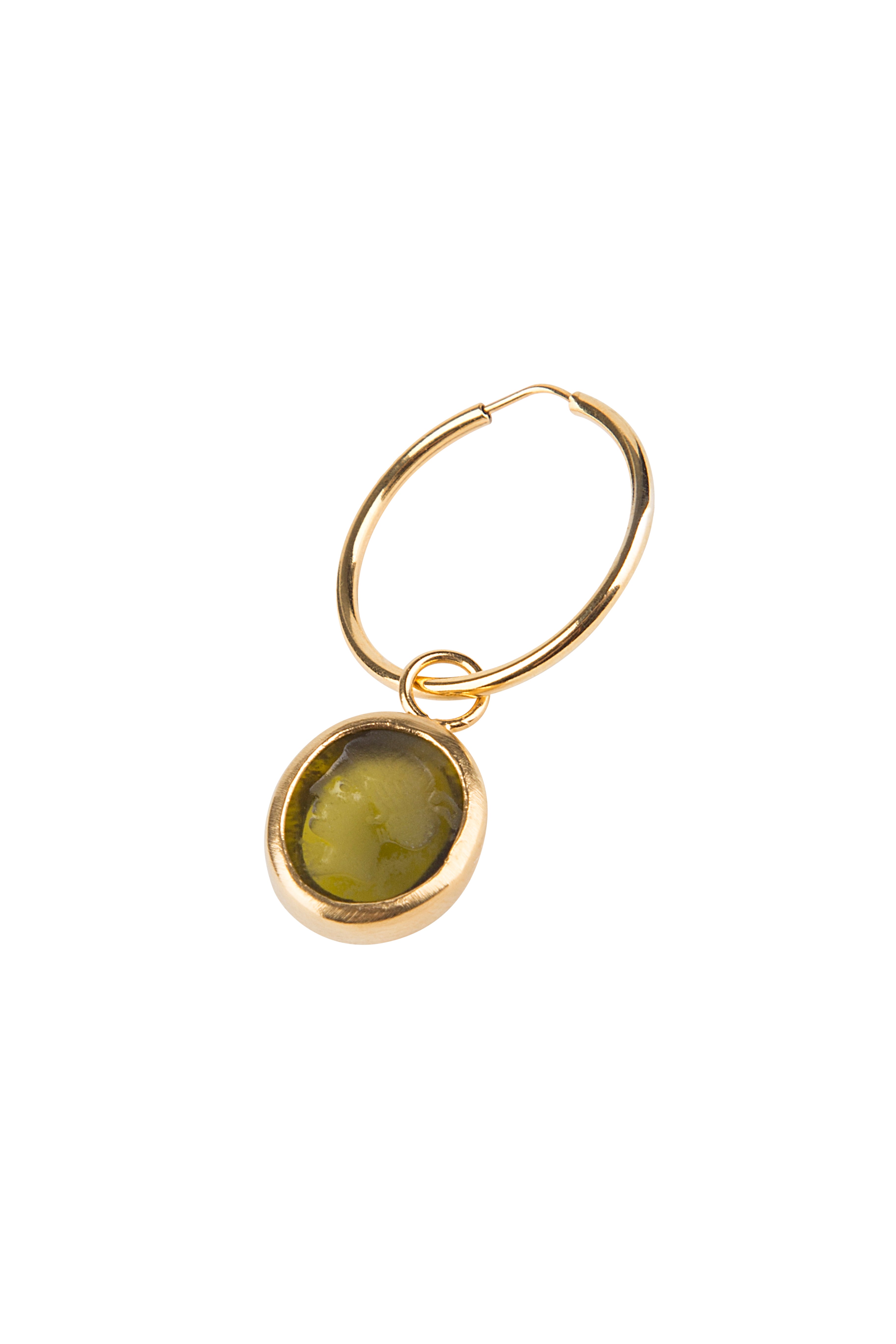 Medium Green Intaglio Hoop