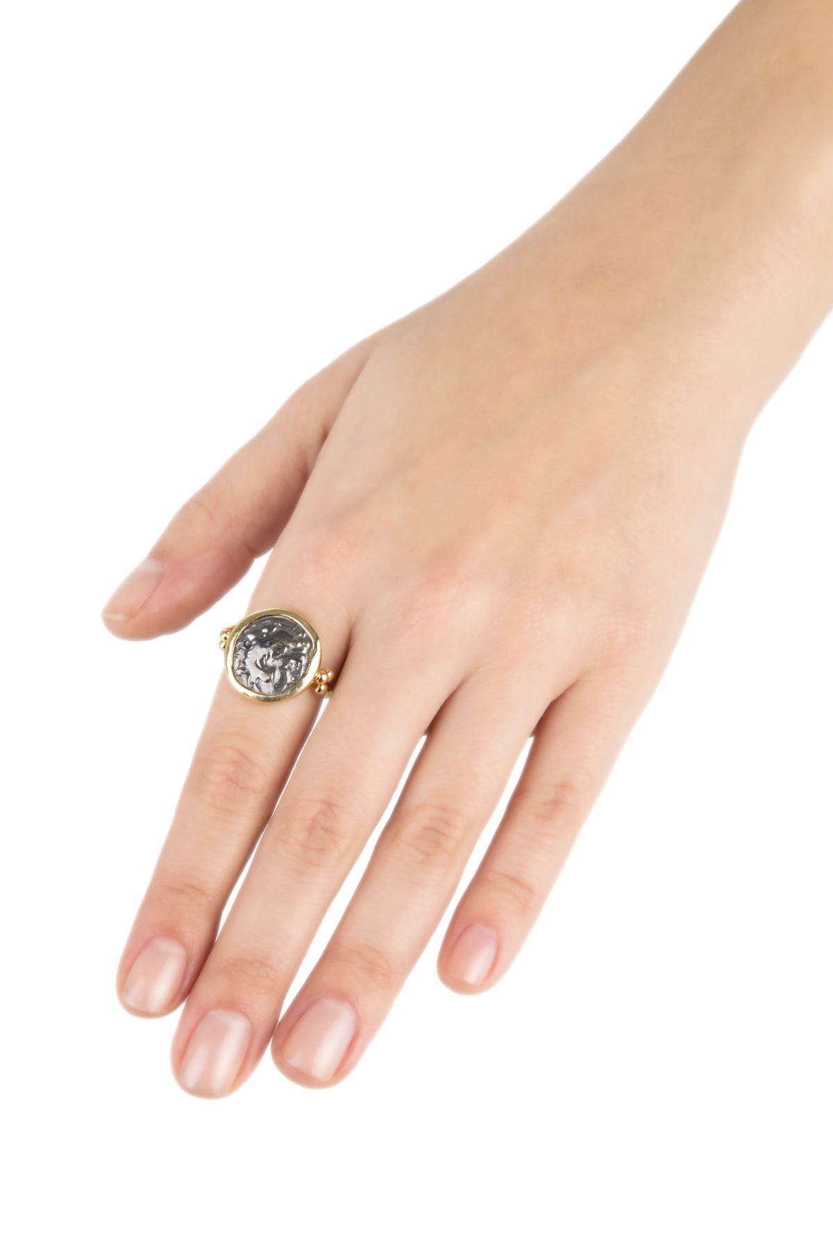 Antique Coin Ring Alexander The Great