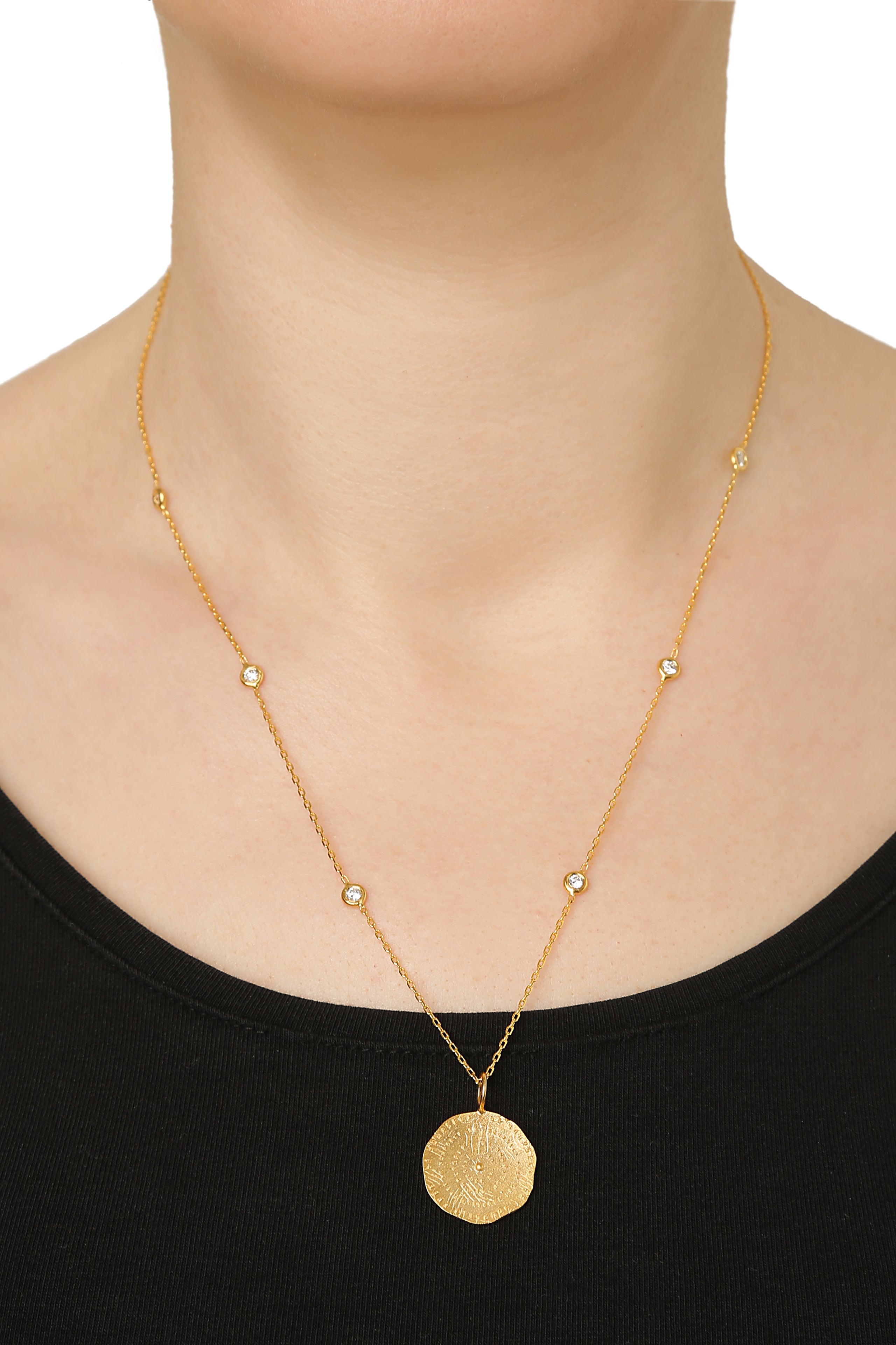 Your Coin Medallion with Diamonds