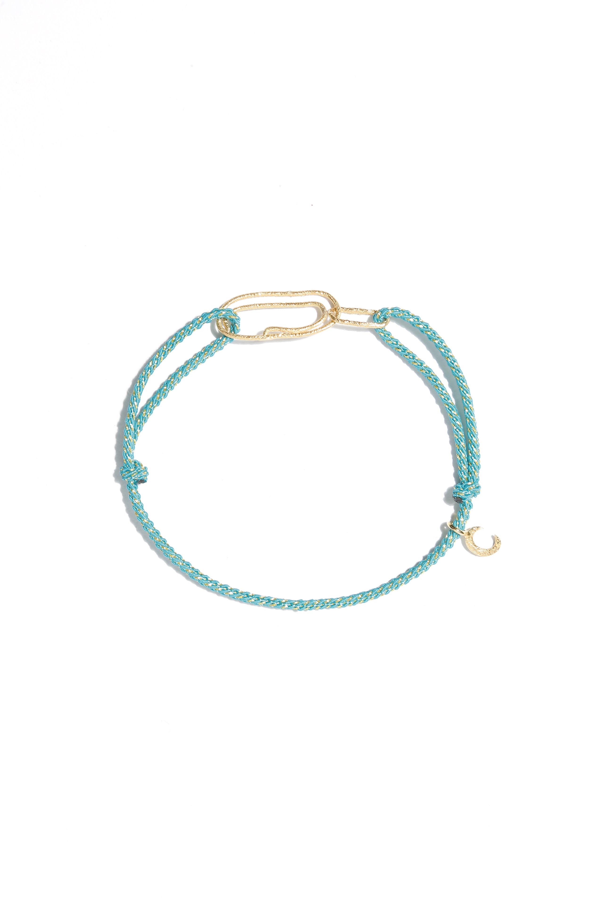 Moon and Paperclip bracelet