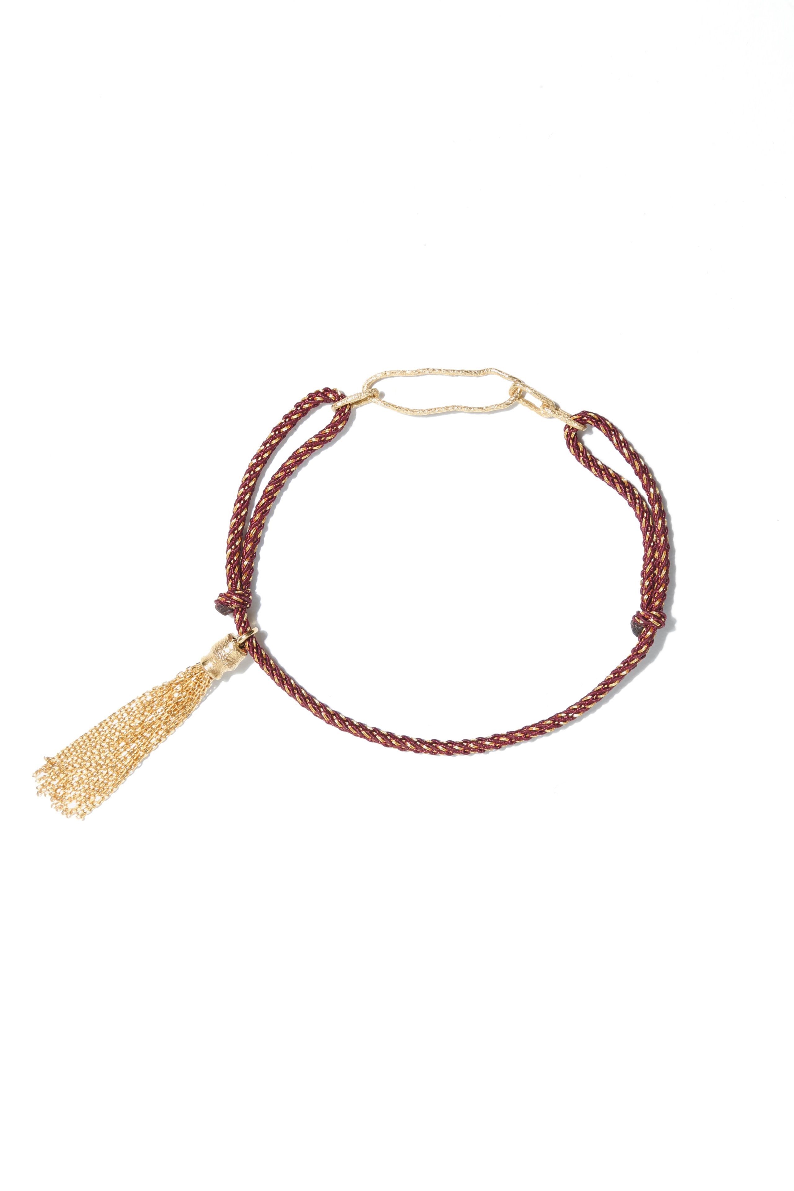 Tuft and Paperclip bracelet