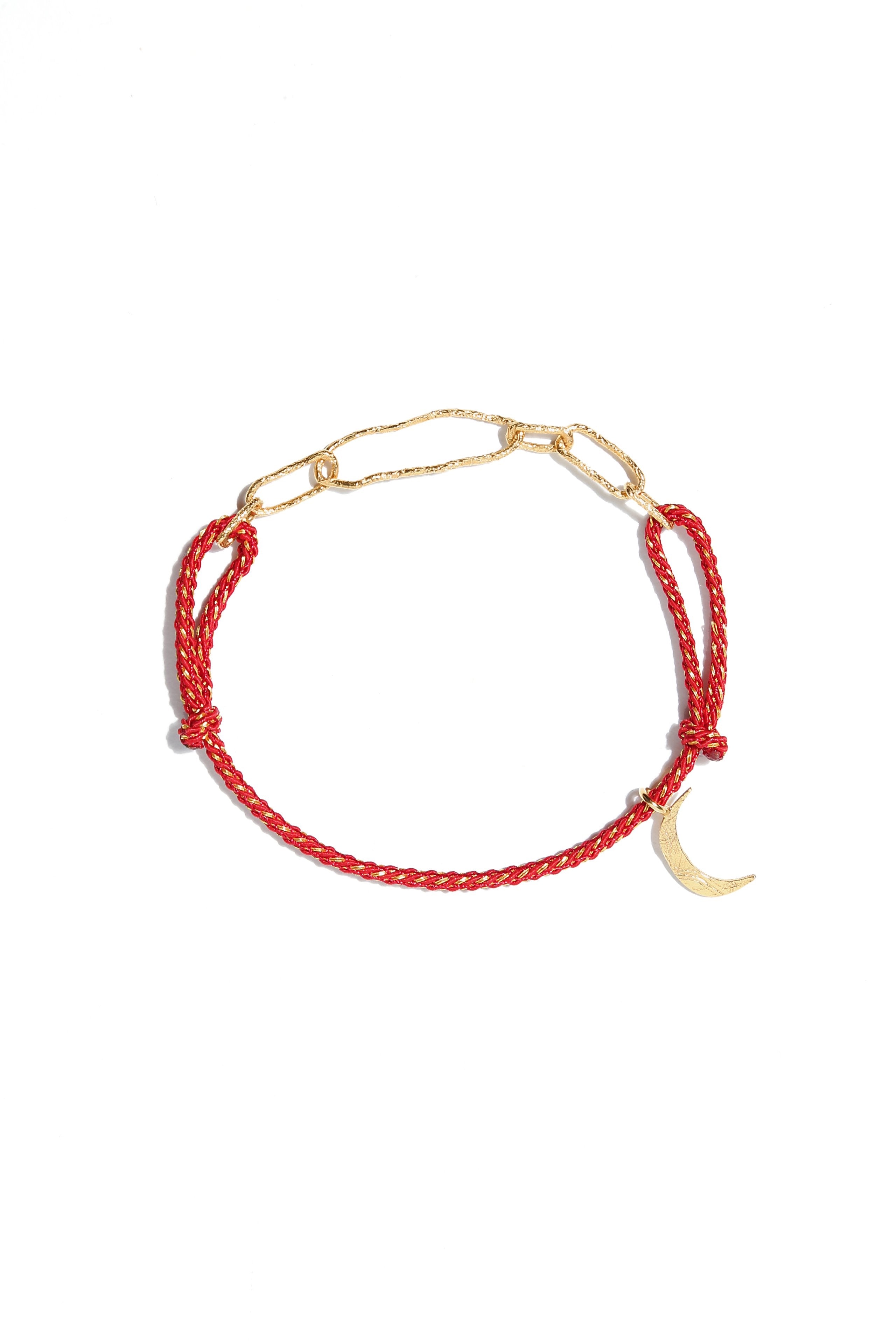 Moon and Paperclip bracelet I