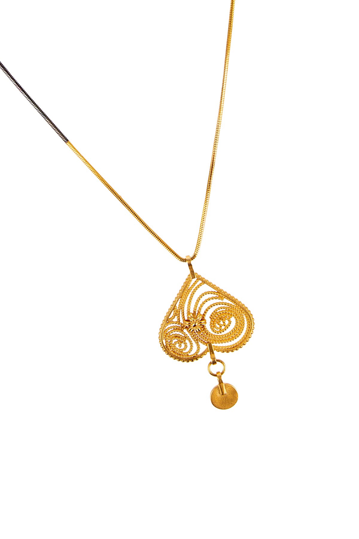 Reverse Heart Necklace