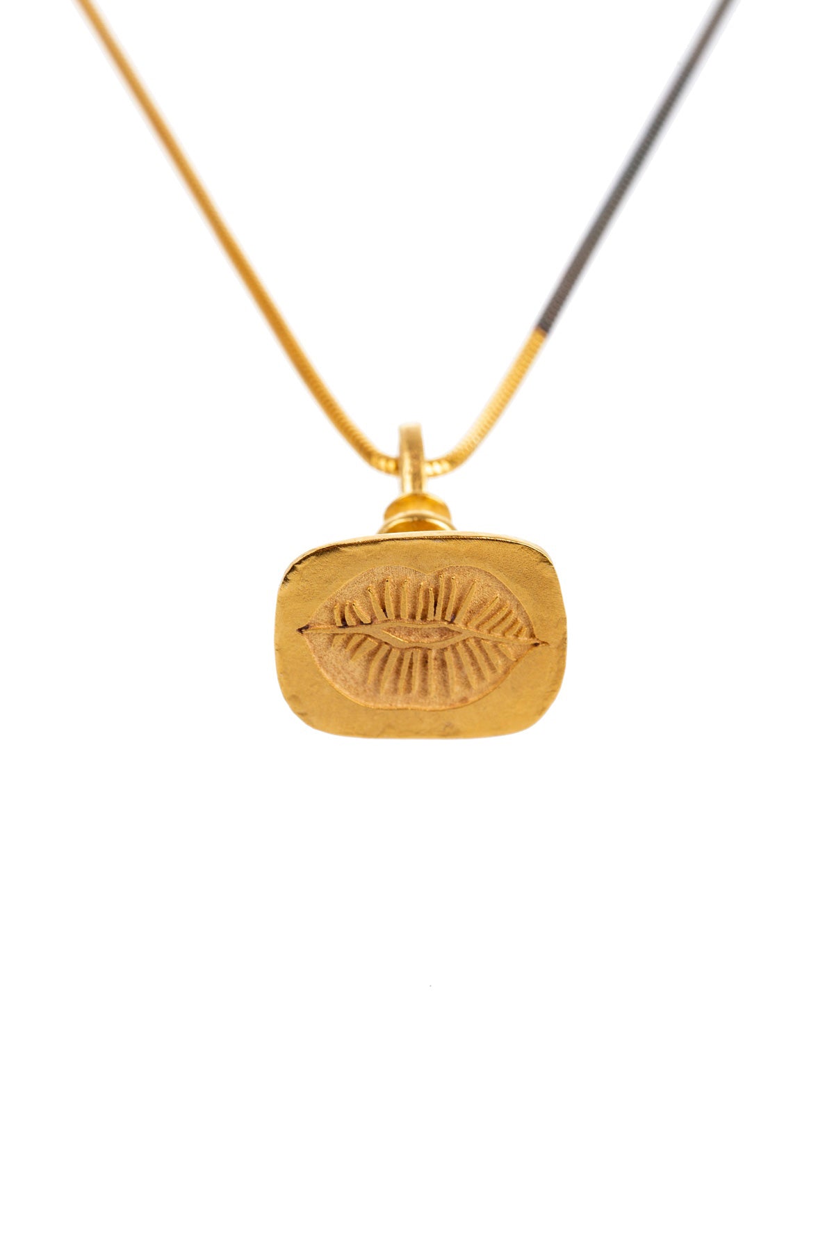 Lip Stamp Necklace