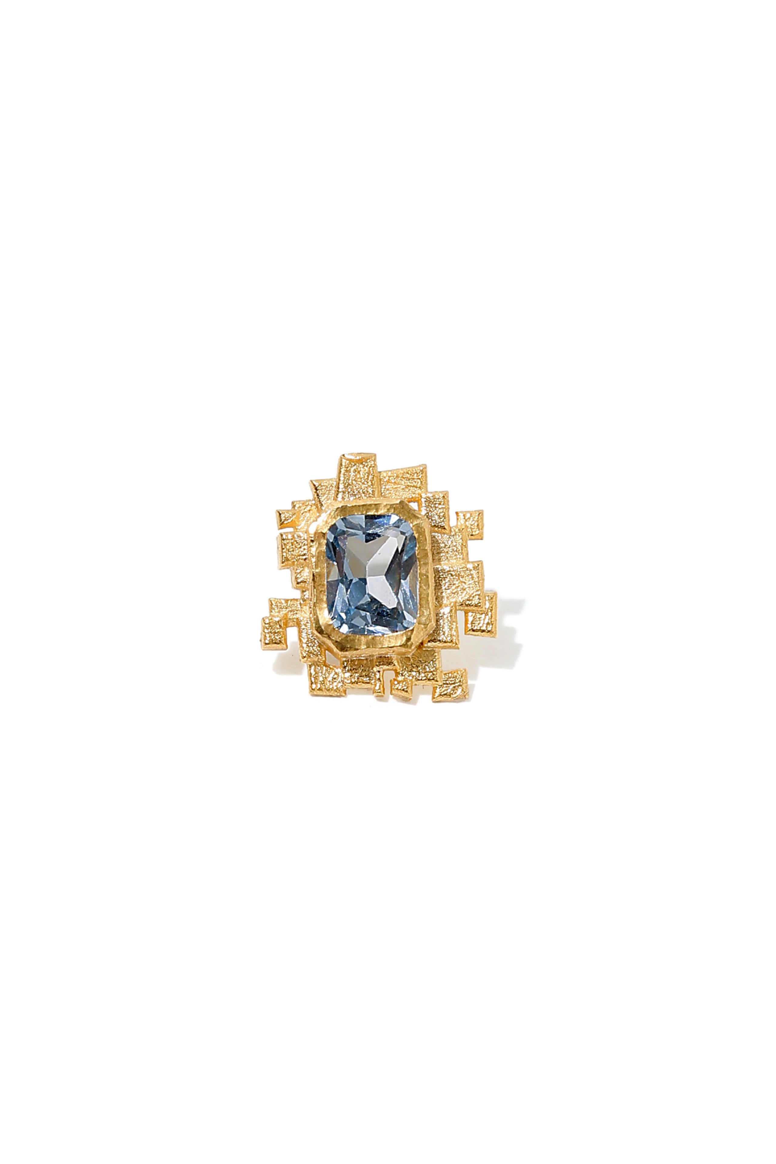 Aquamarine Mosaic Earring