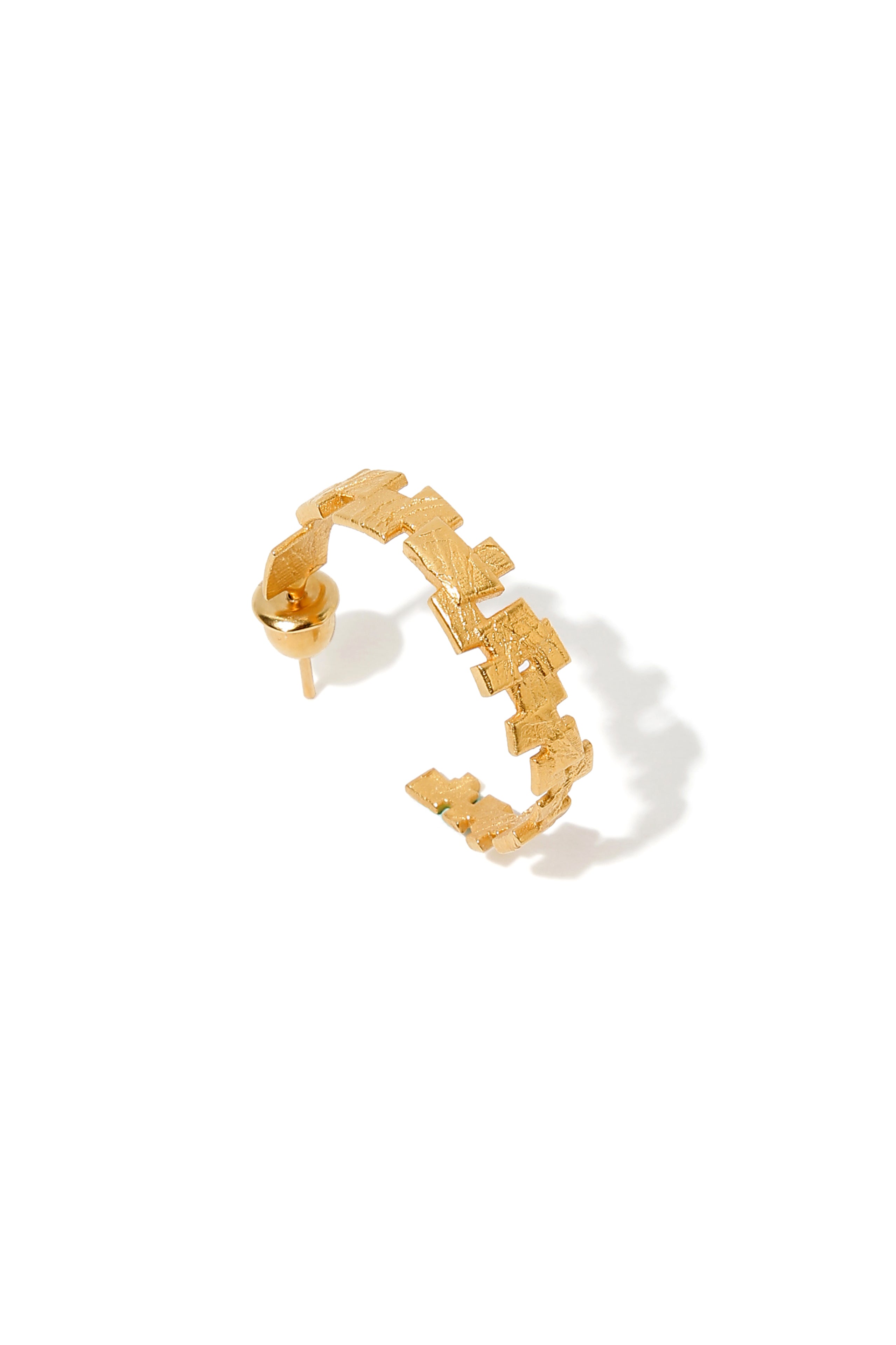 L Mosaic Hoop Earring