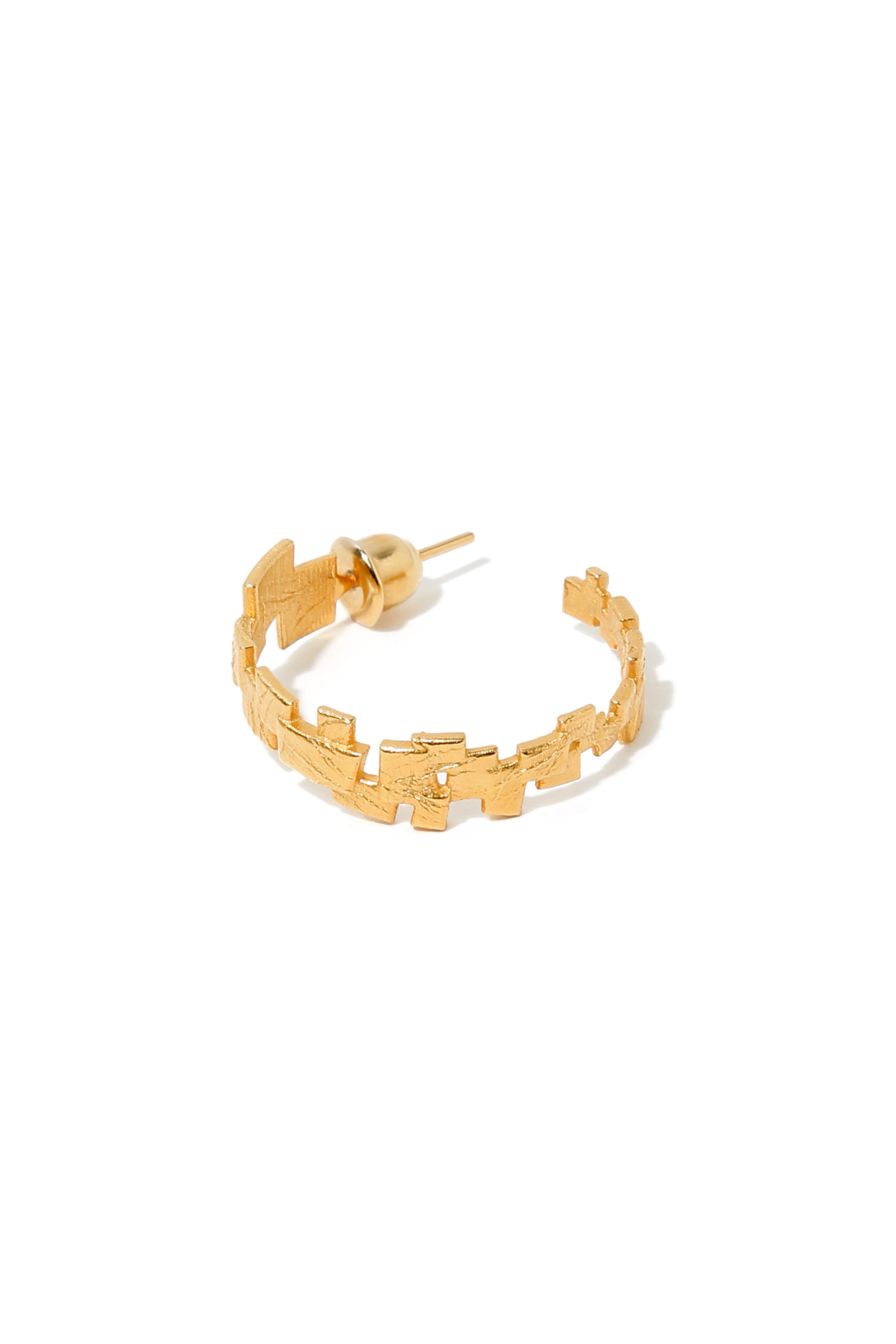 L Mosaic Hoop Earring