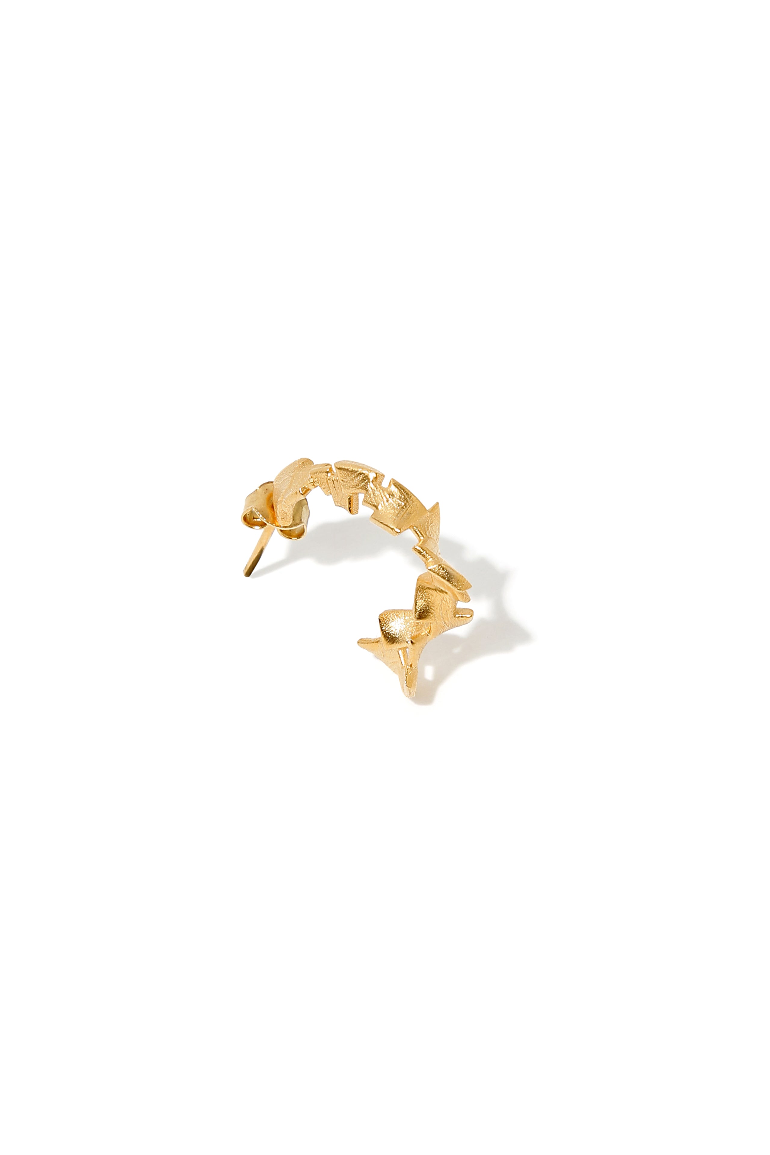 Twisted Mosaic Hoop Earring