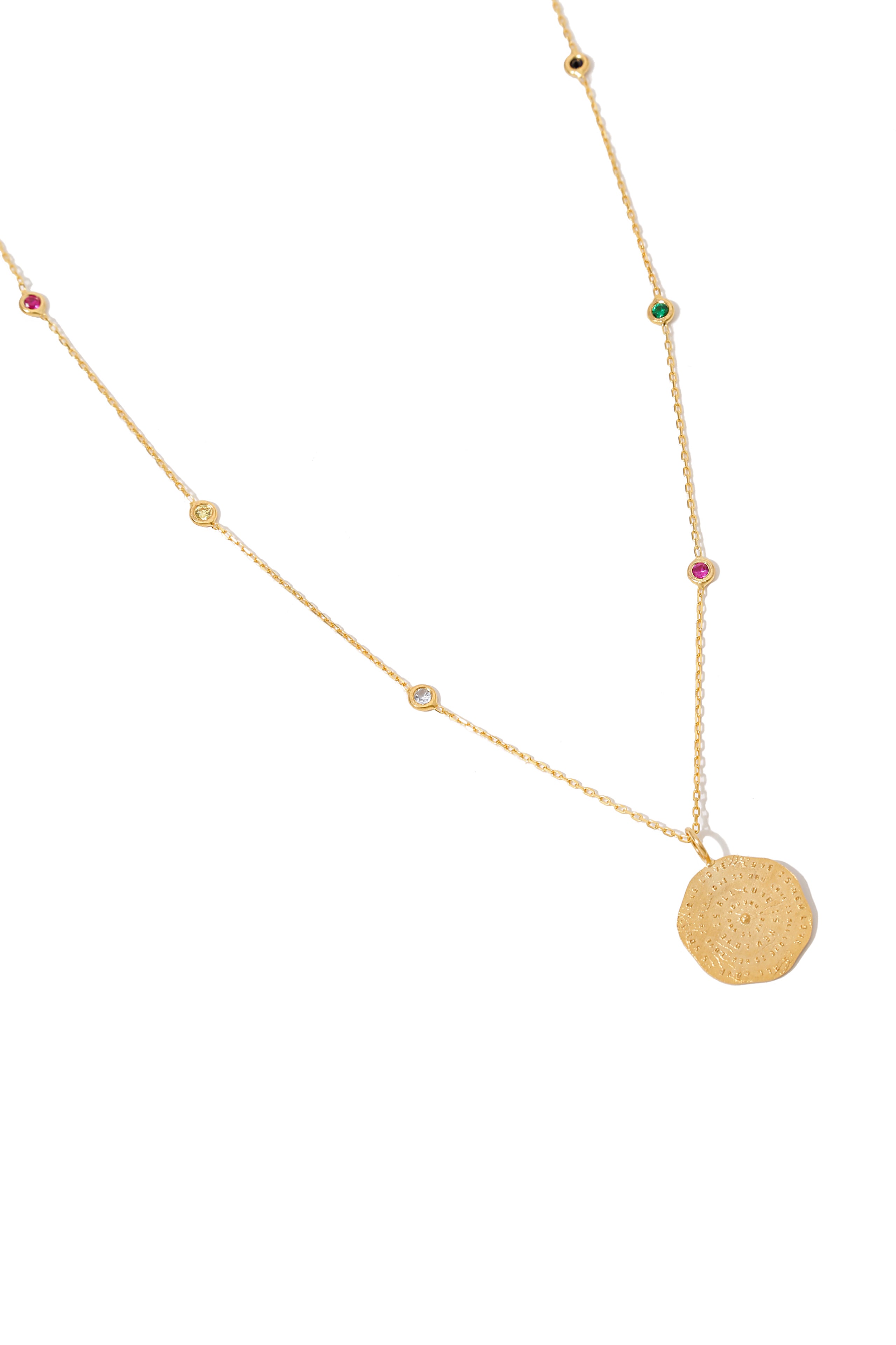 Your Coin Medallion with Natural Stones