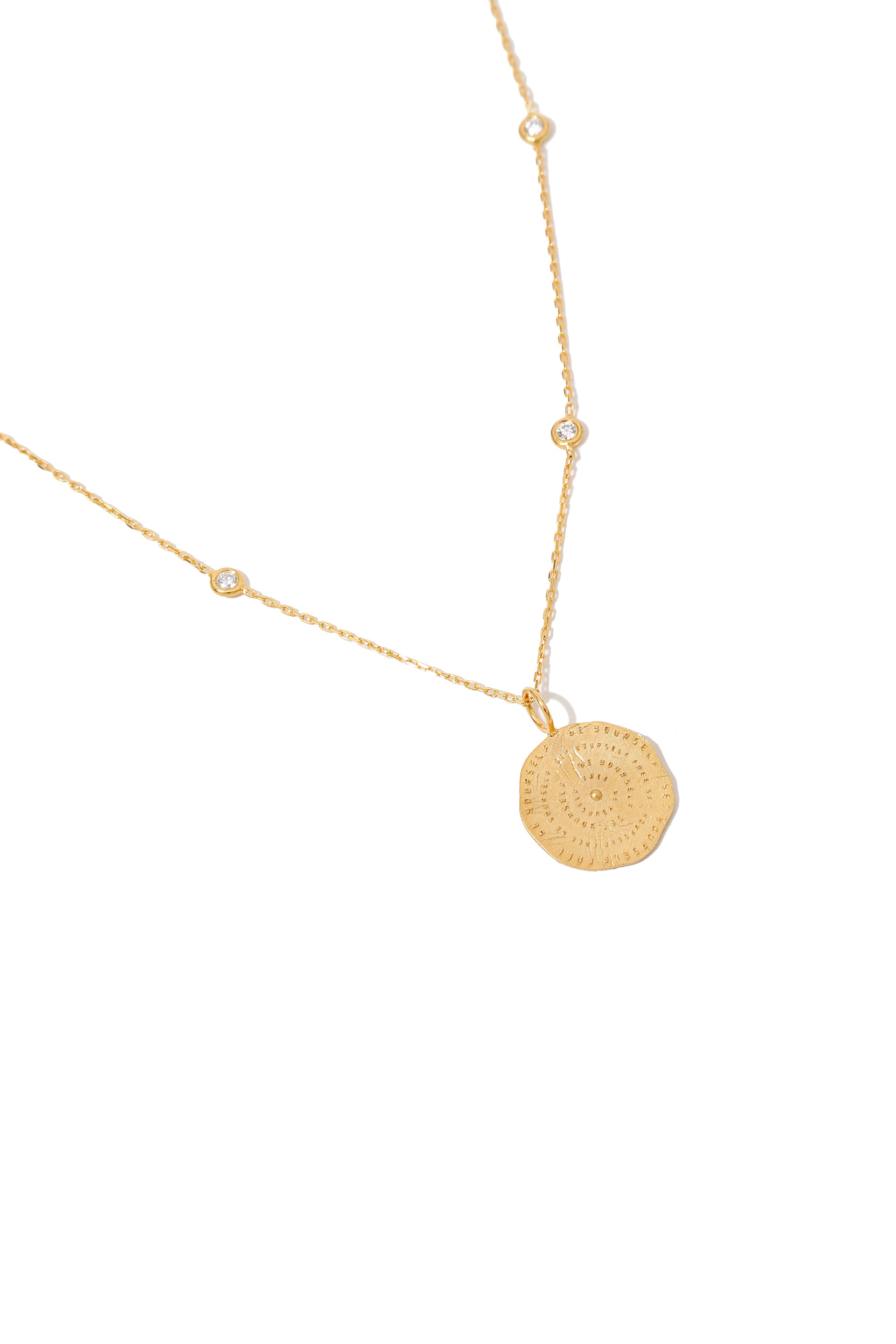 Your Coin Medallion with Diamonds