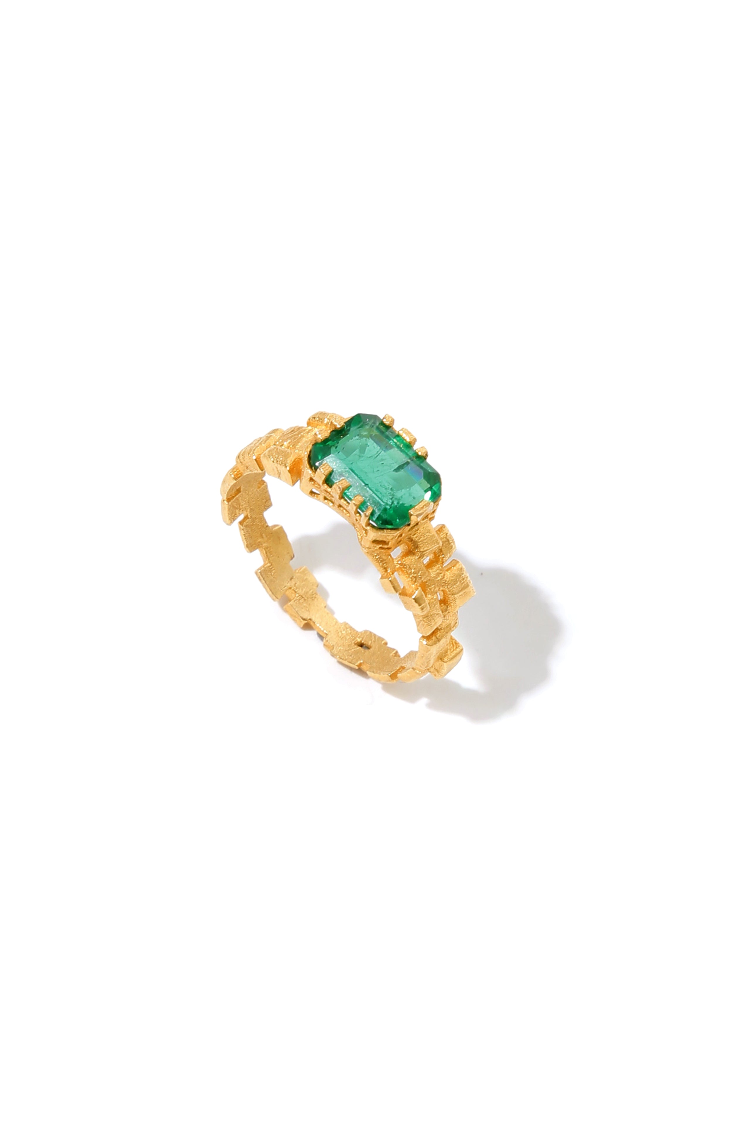 Emerald Mosaic Ring