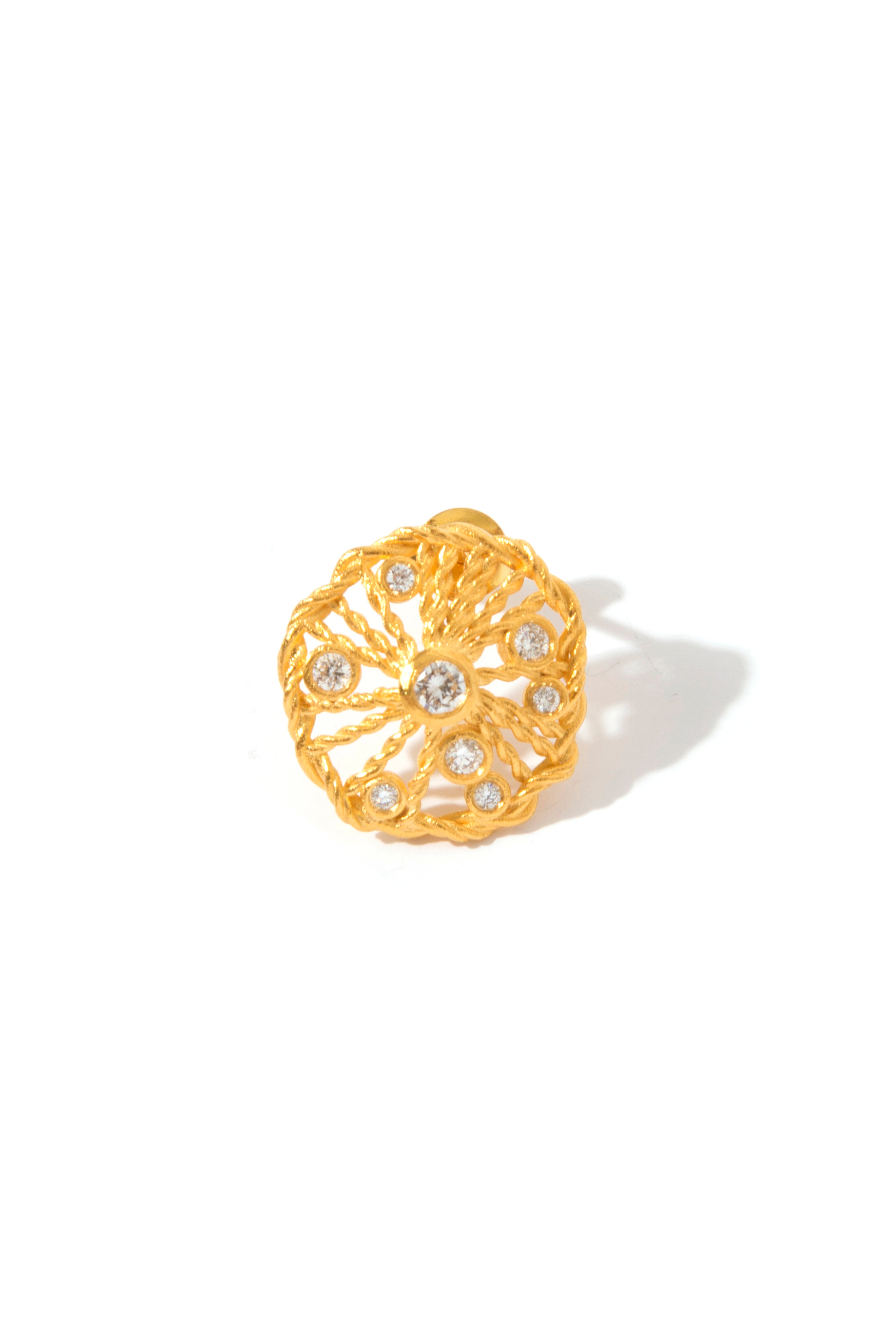 Diamond Twist Earring