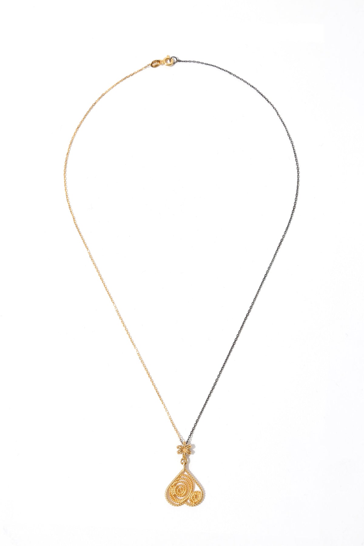 Small Inverted Heart Necklace