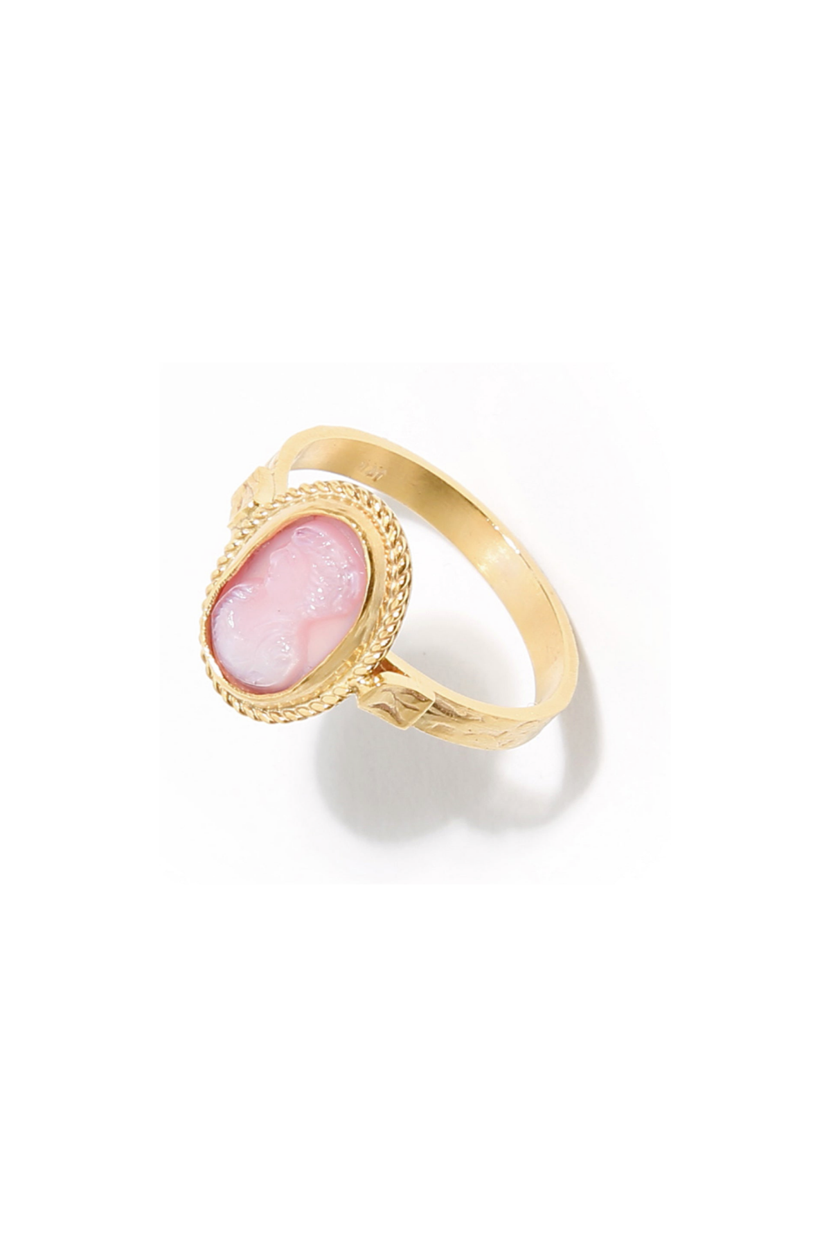Classic Pink Intaglio Ring