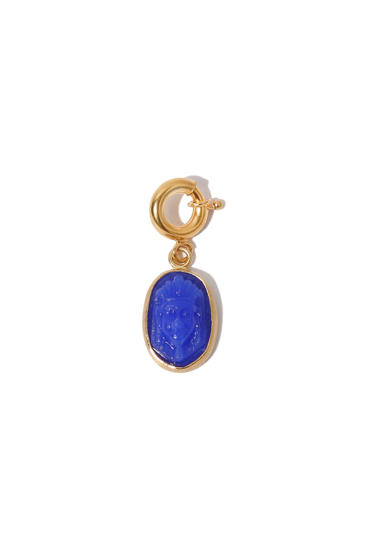 Blue Intaglio Charm