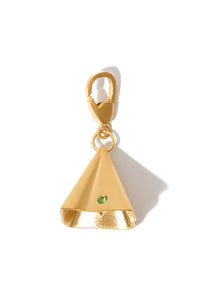 EMERALD LOVE NOTE CHARM