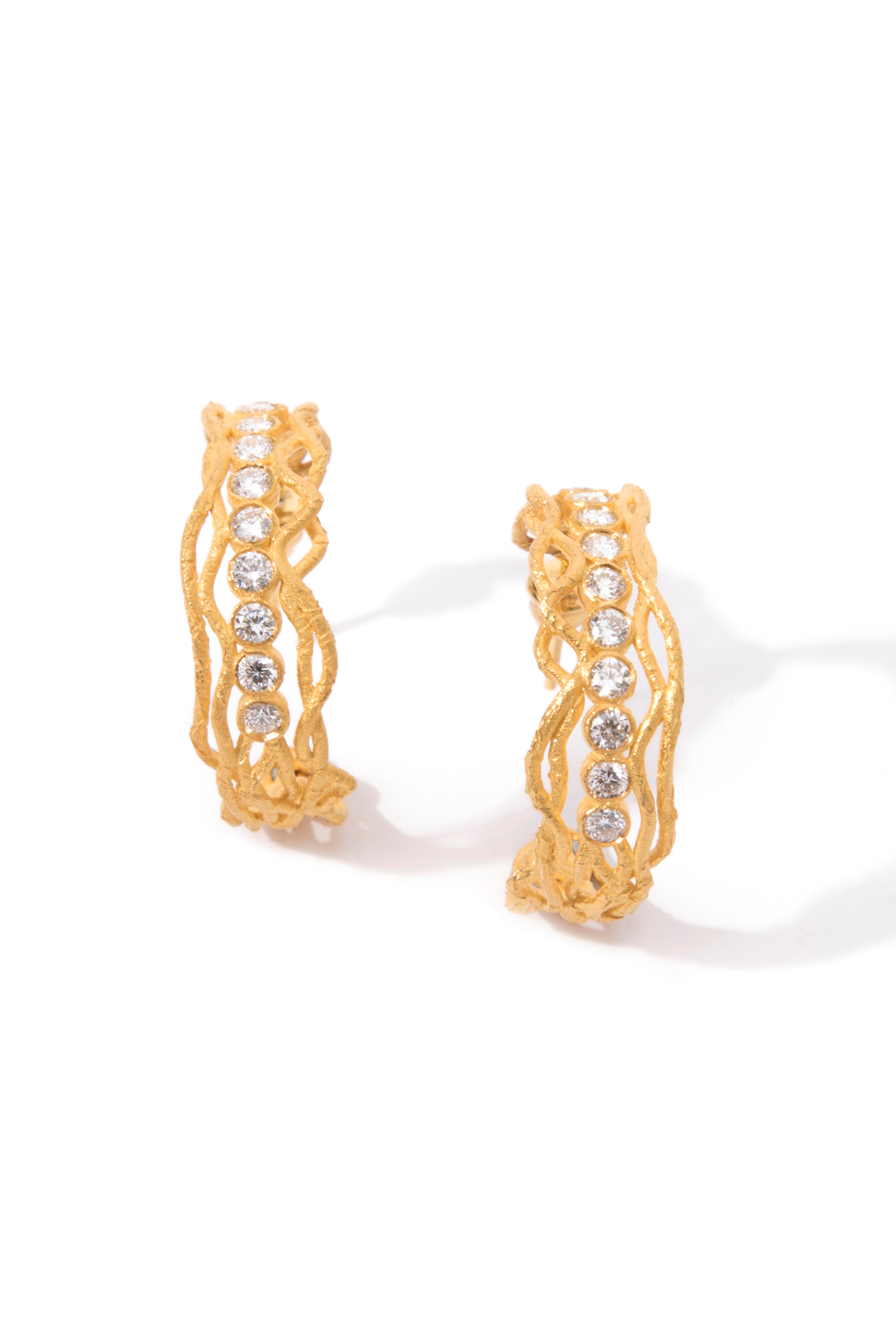 Diamond Hoop Earrings
