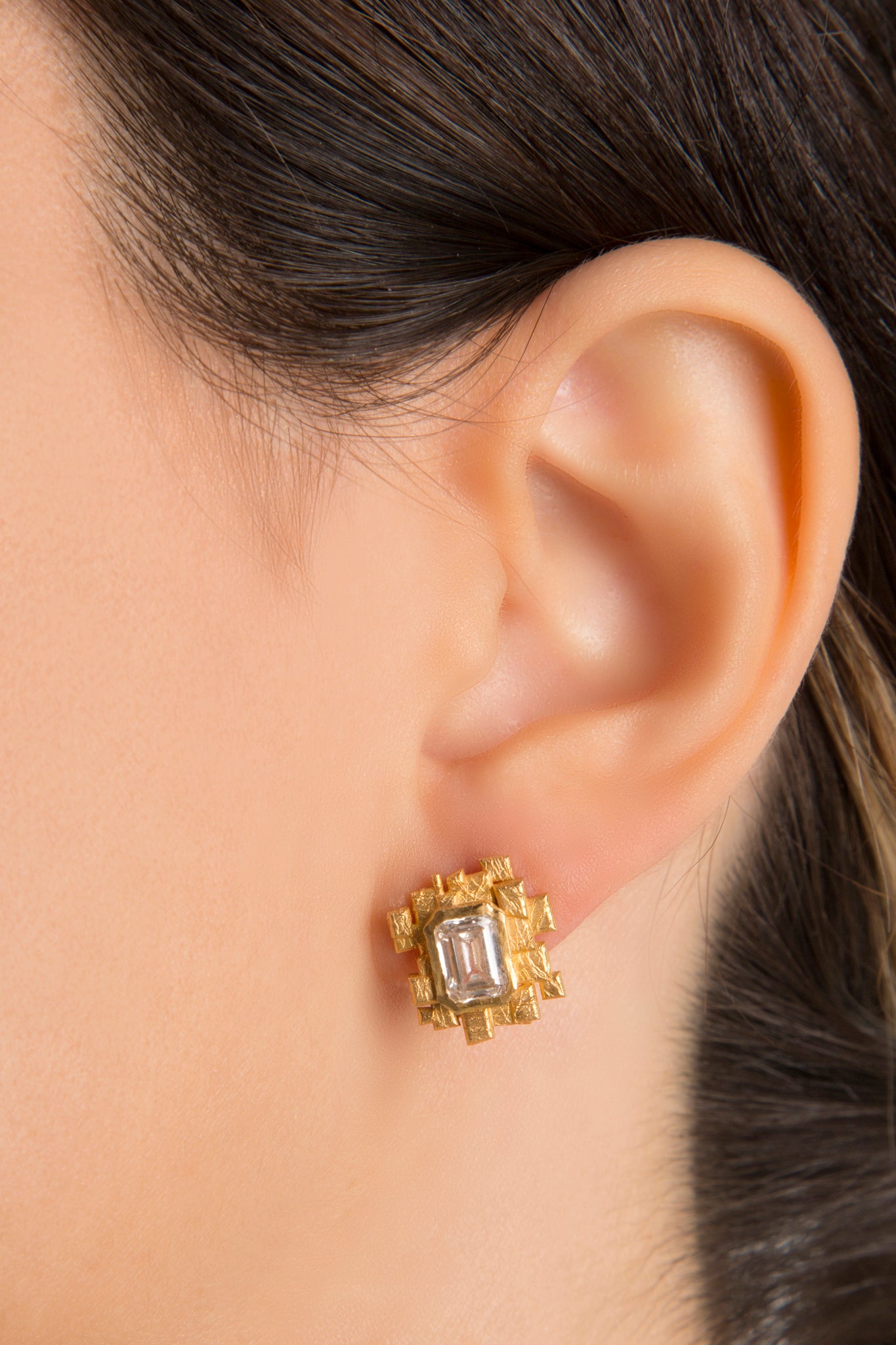 Diamond Mosaic Earring