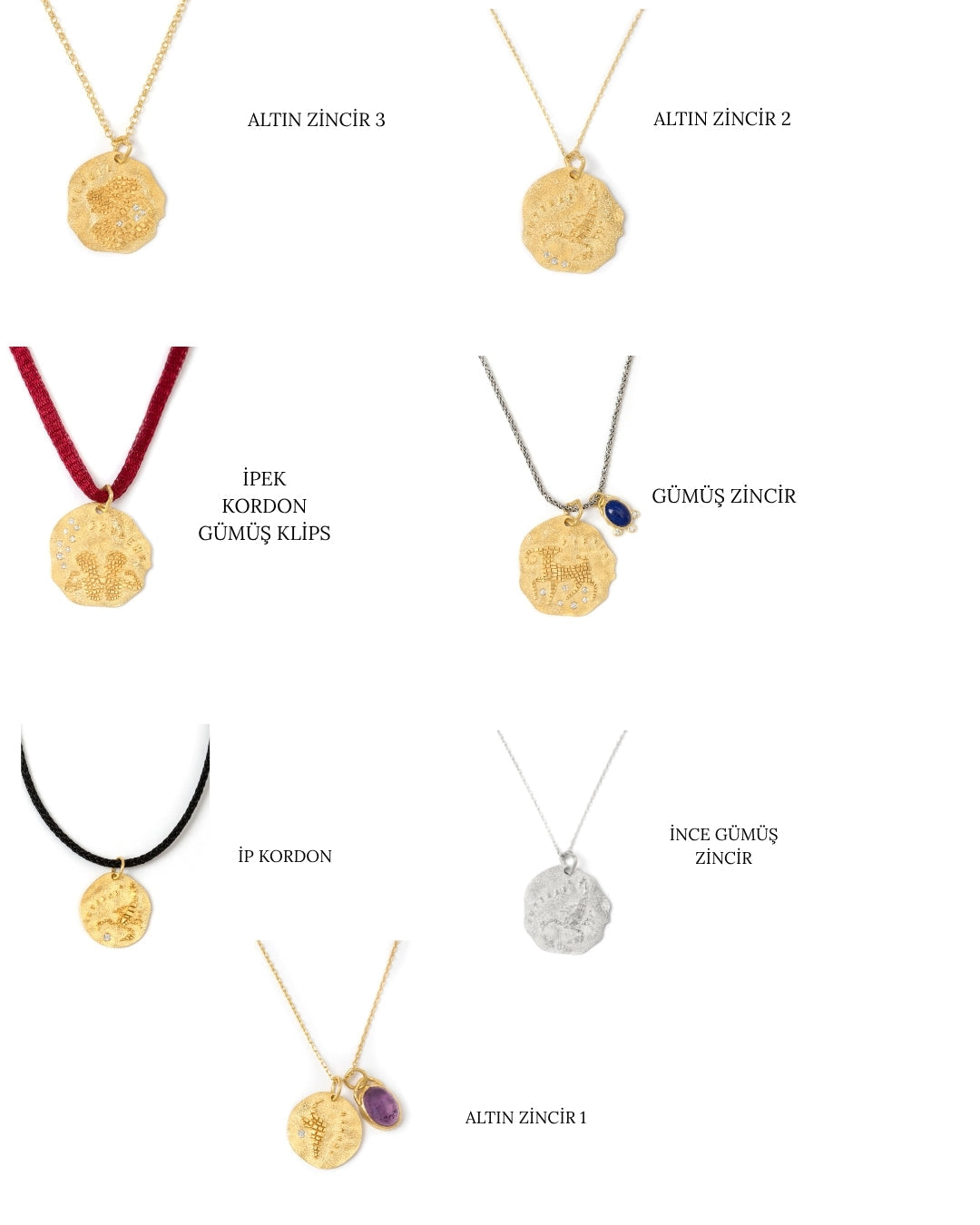 Zodiac Medallion Necklace — Small · 925 Silver