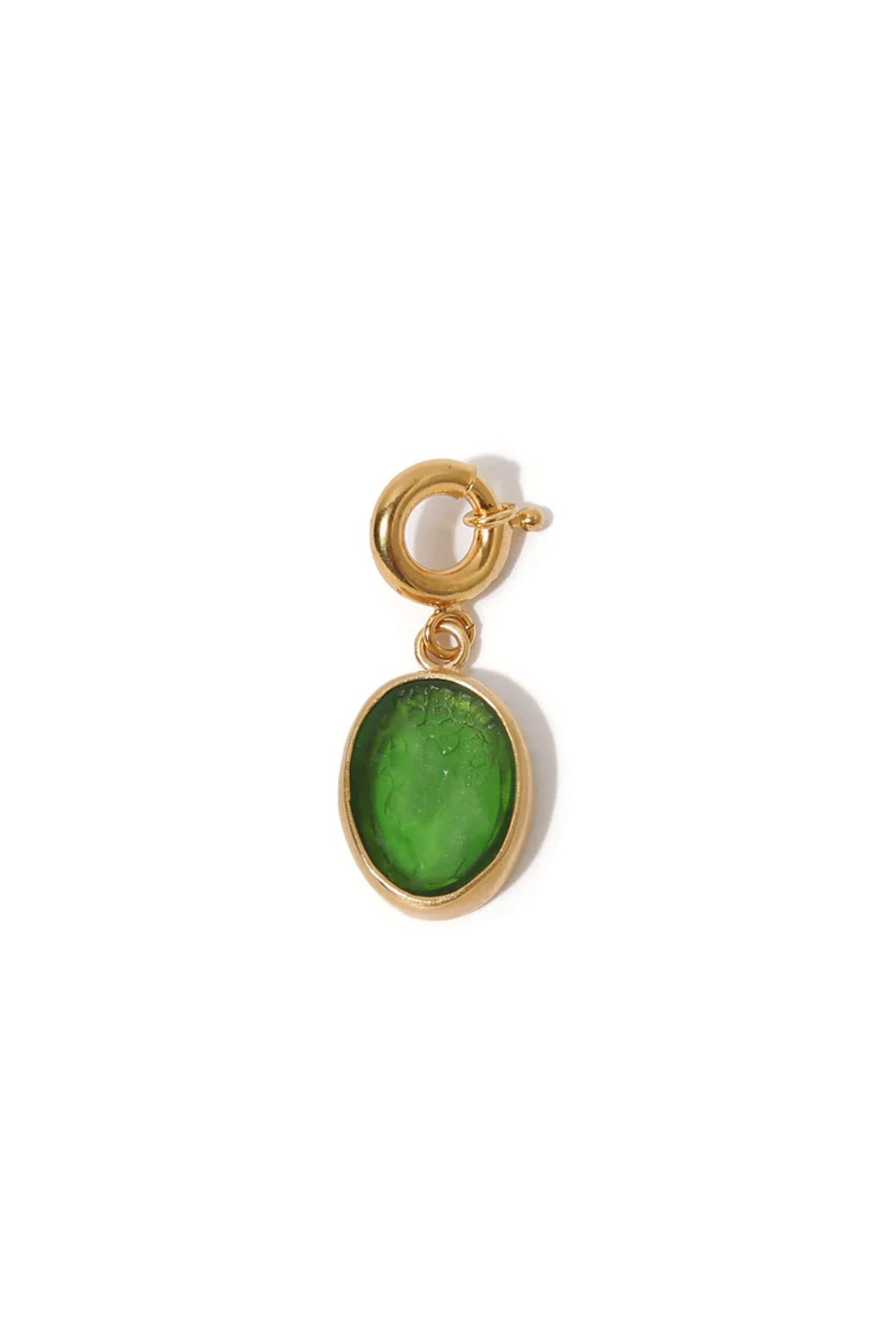 Green Intaglio Charm