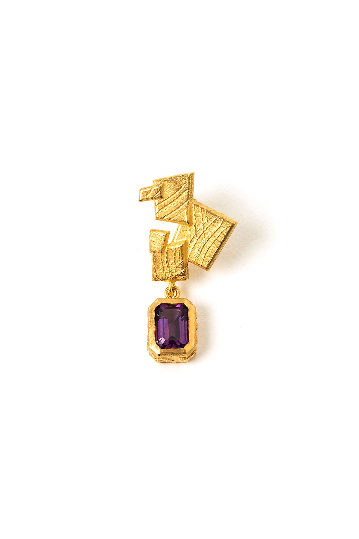 Mosaic Earring with Amethyst