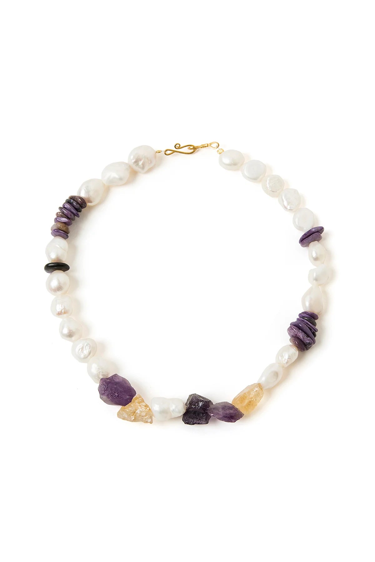 Natural Stone Pearl Necklace