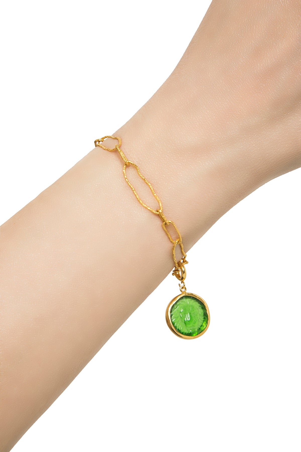 Green Intaglio Pendant