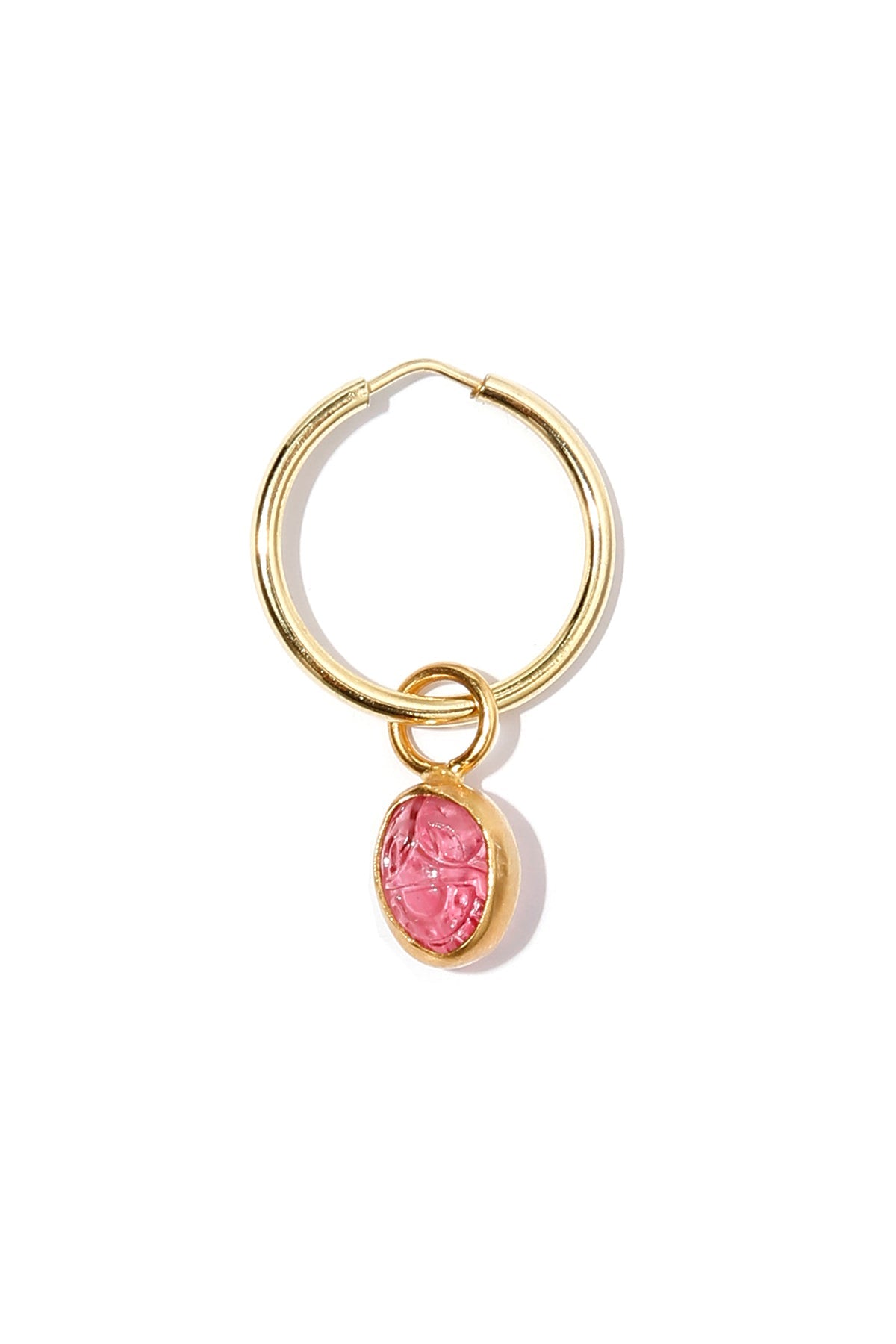Pink Intaglio Small Earrings