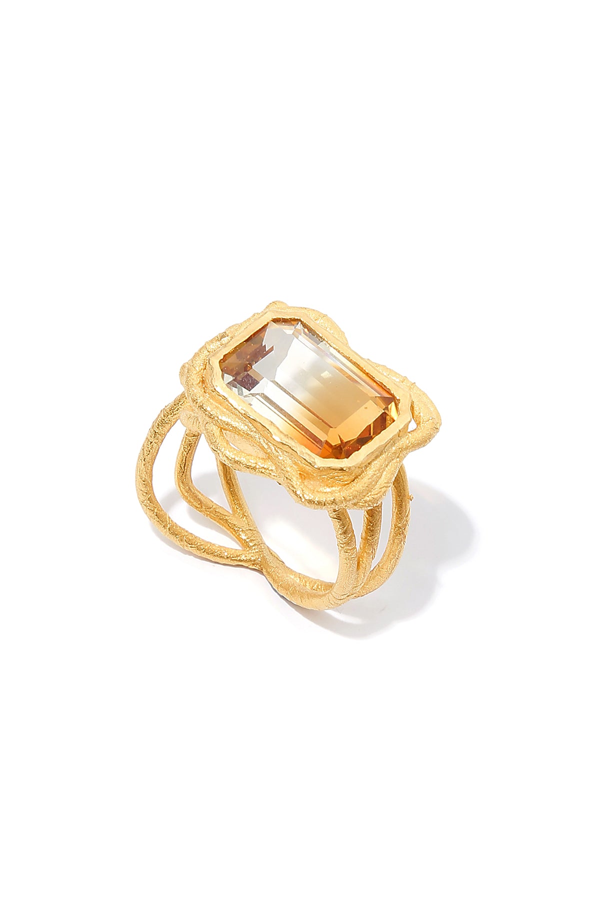 Multicolor Topaz Raw Ring