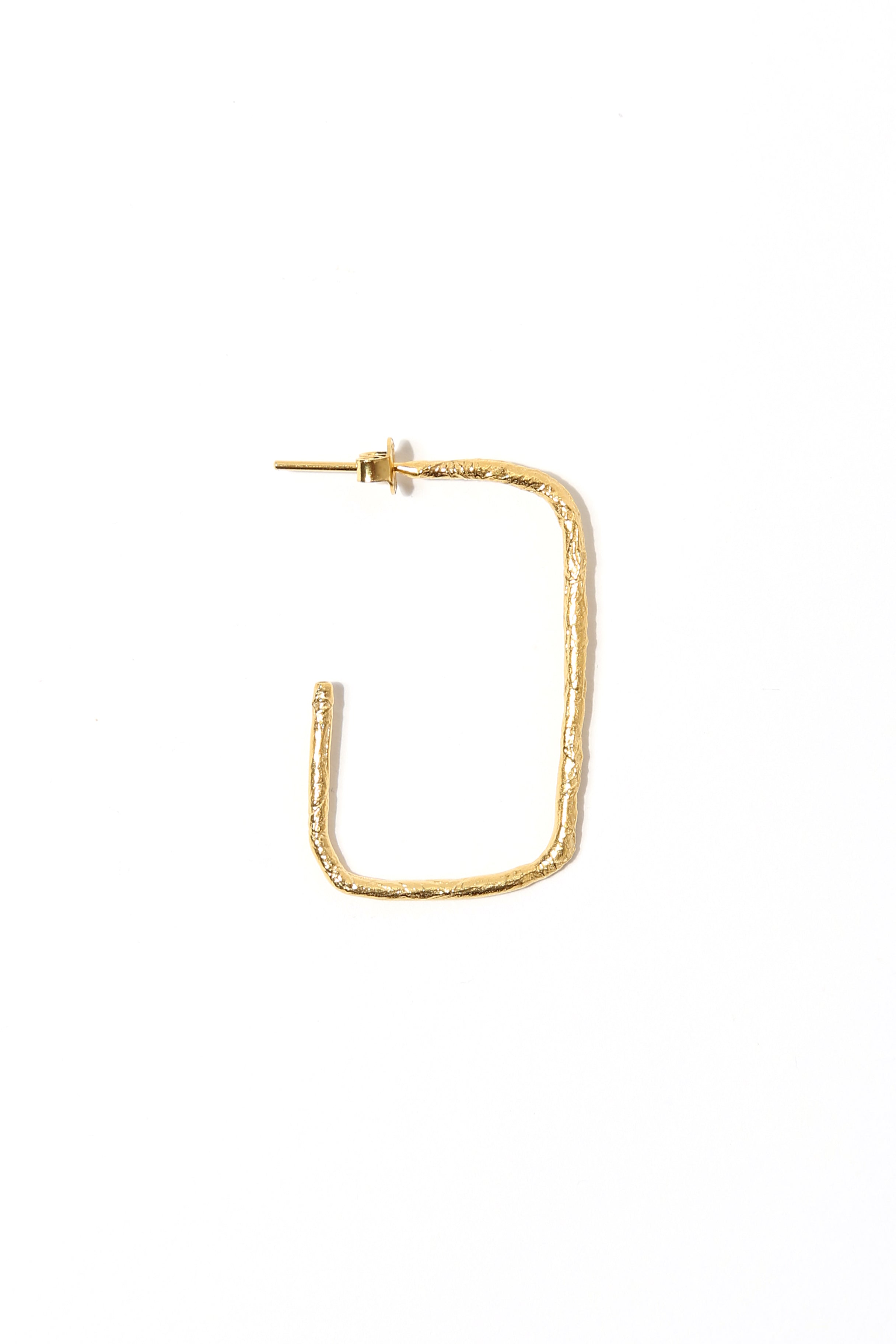 L Raw Rectangular Earring
