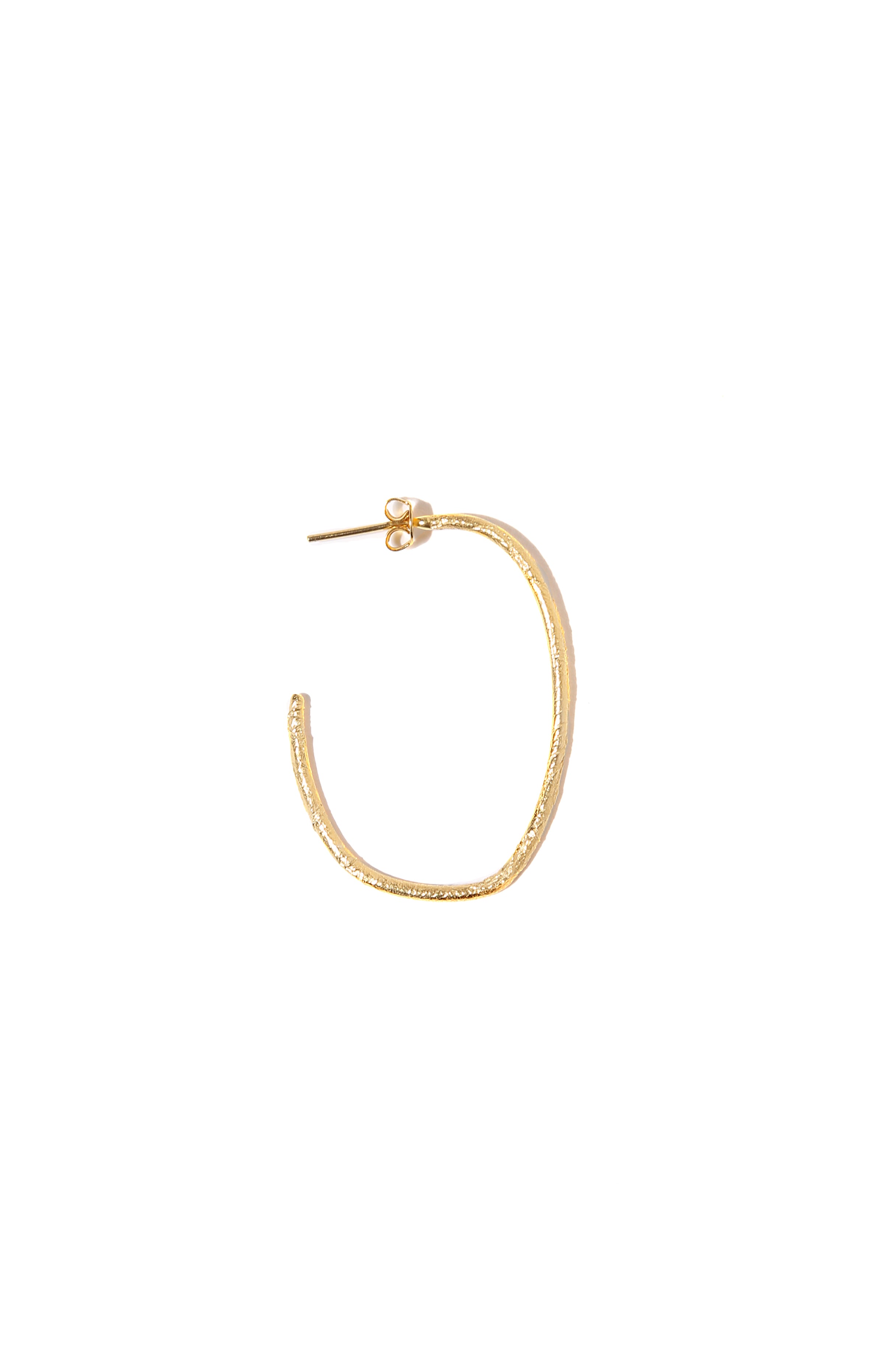 L Raw Ellipse Earring