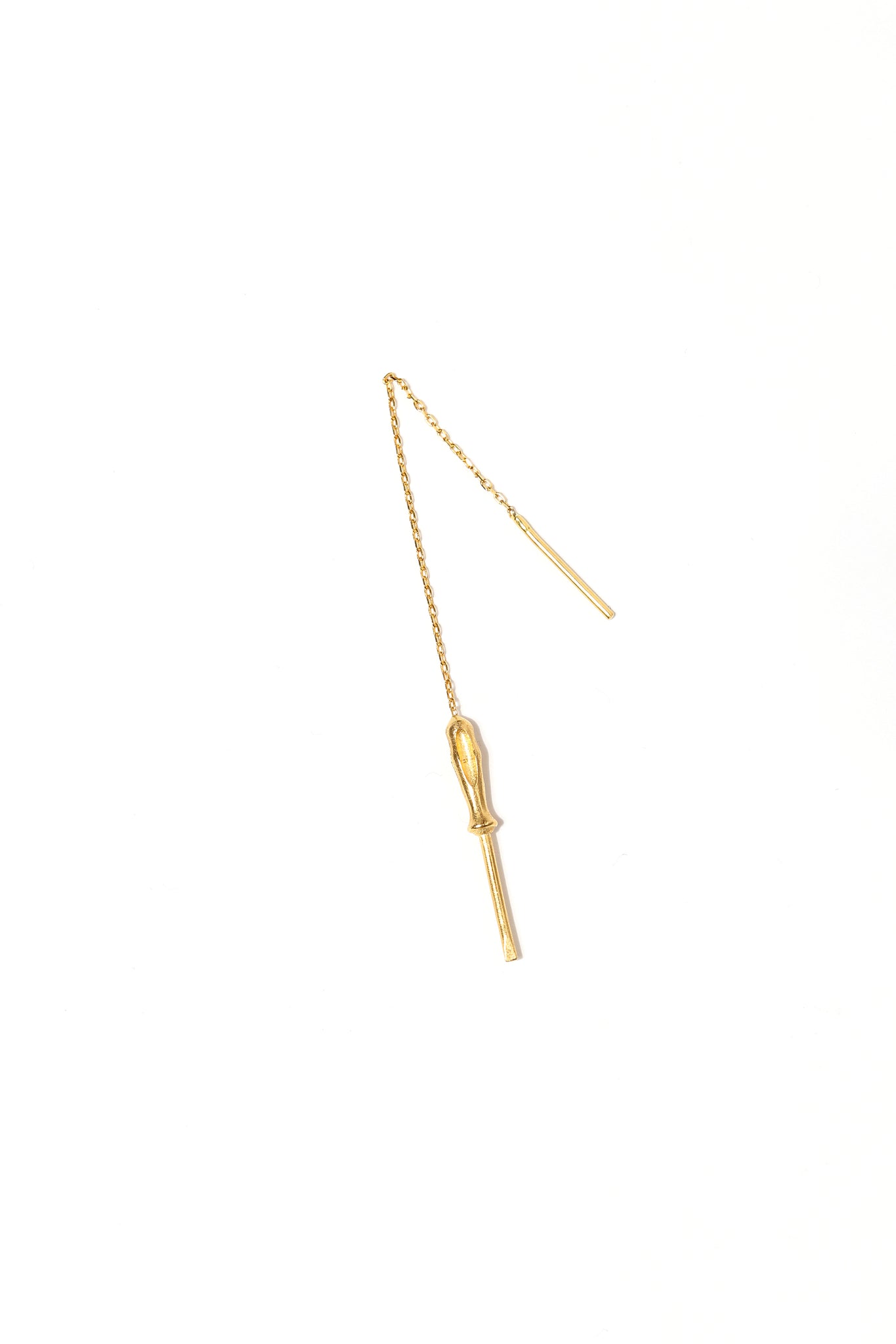 Screwdriver Earring With Chain