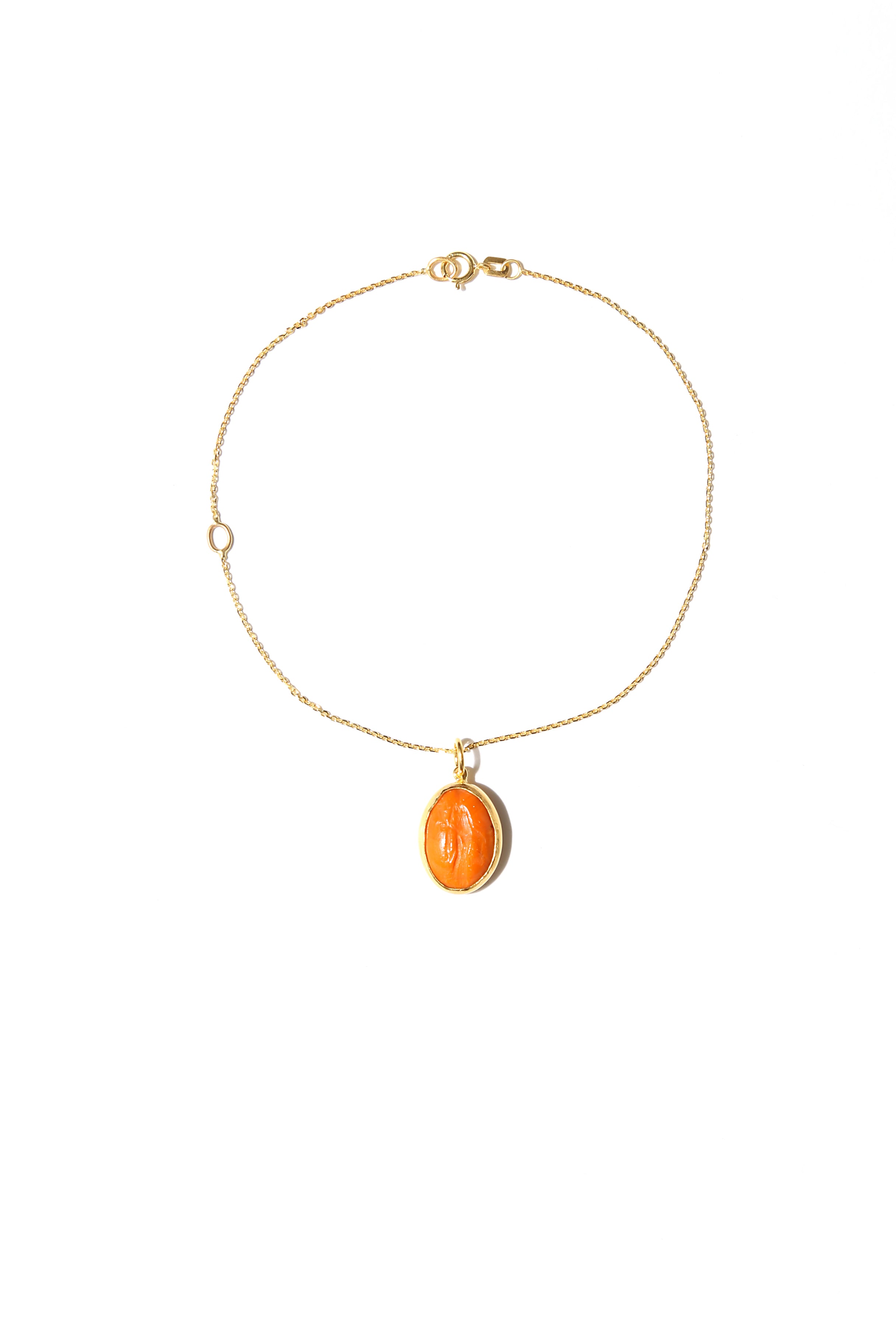 Orange Intaglio Bangle