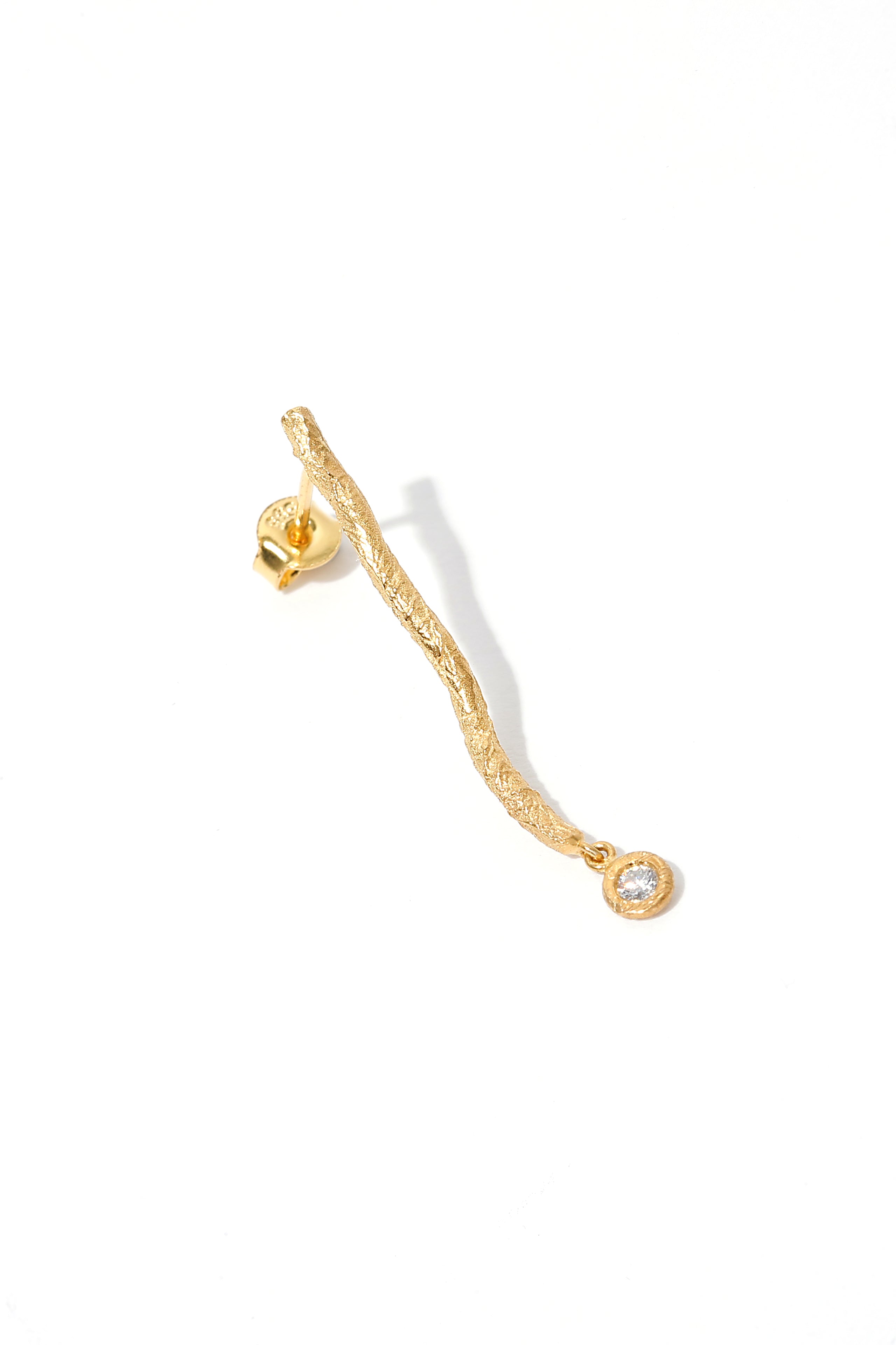 Stripe Gem Big Earring