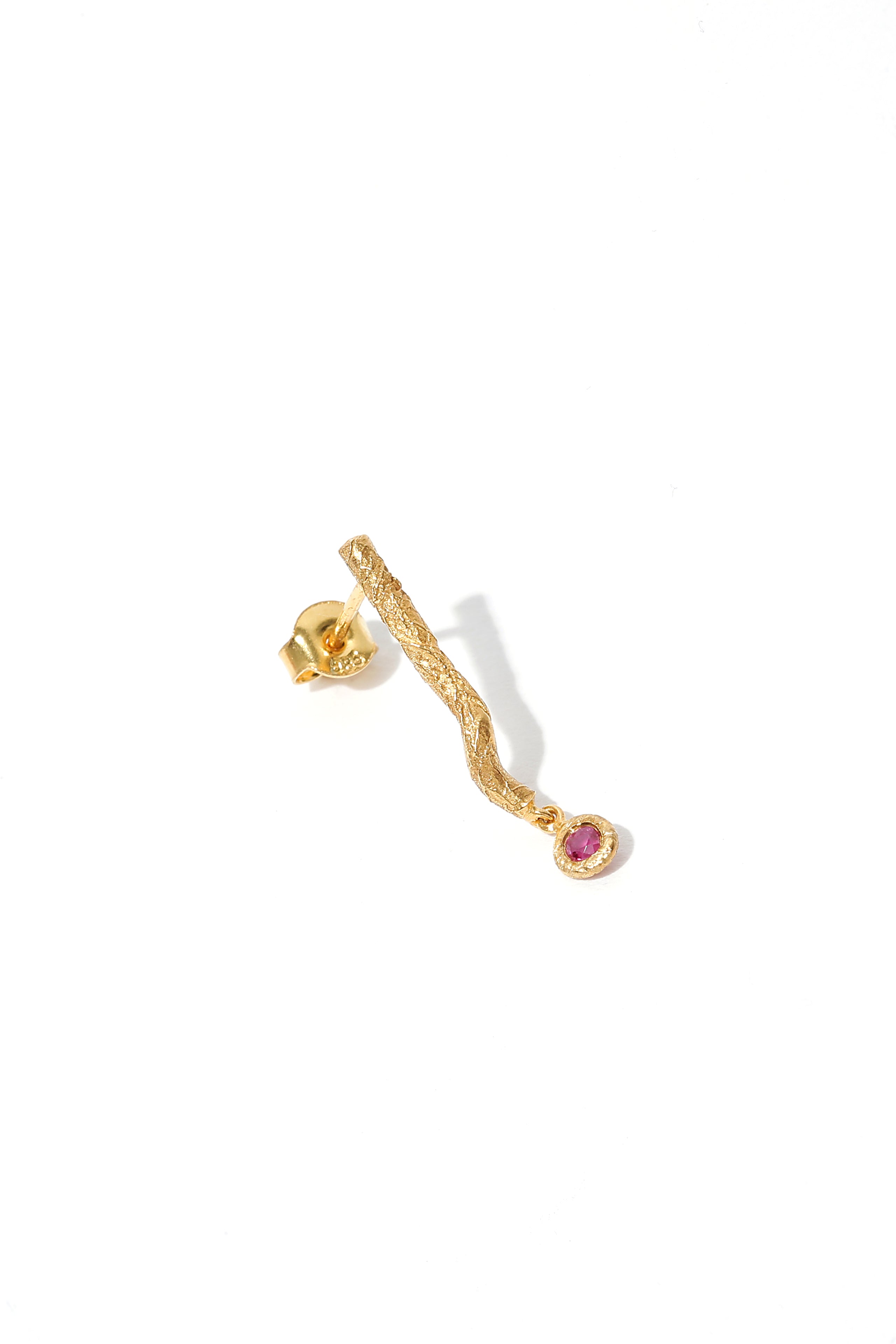 Stripe Gem Medium Earring