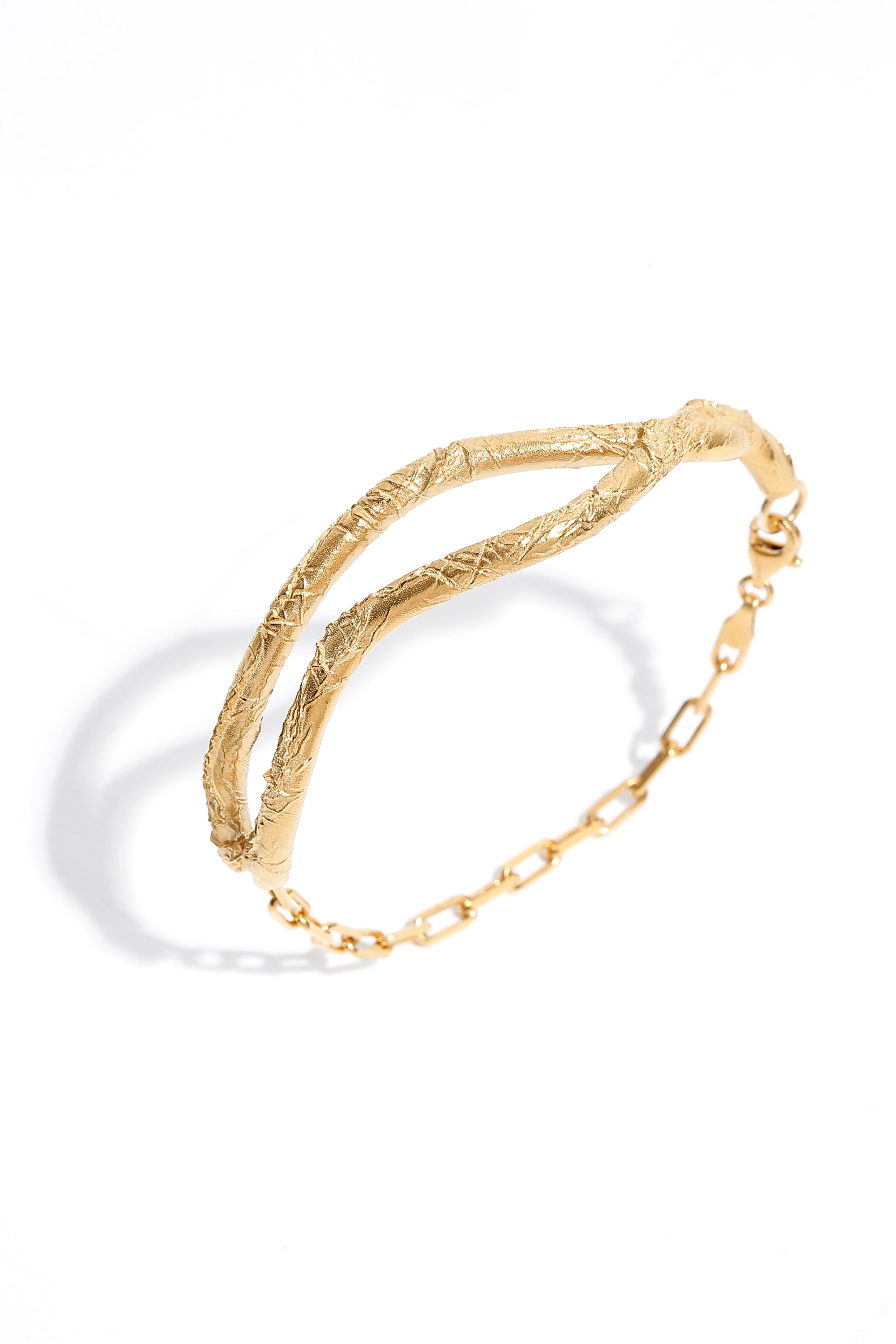 Thick Raw Bracelet