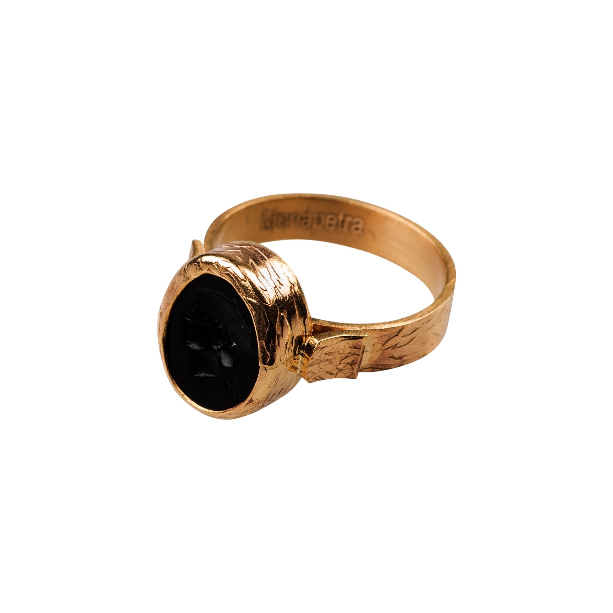 Black Intaglio Ring