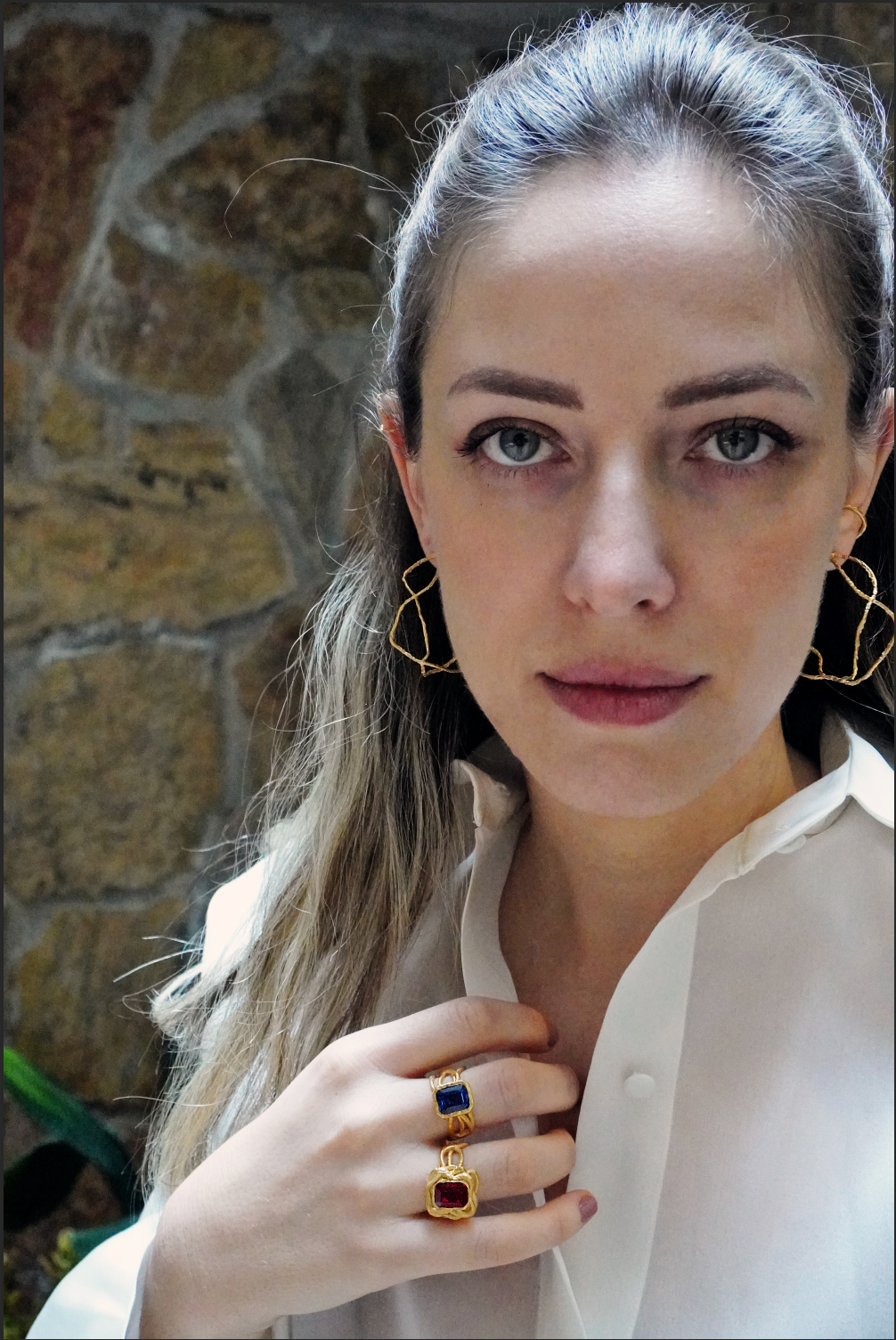Large DNA Earring I