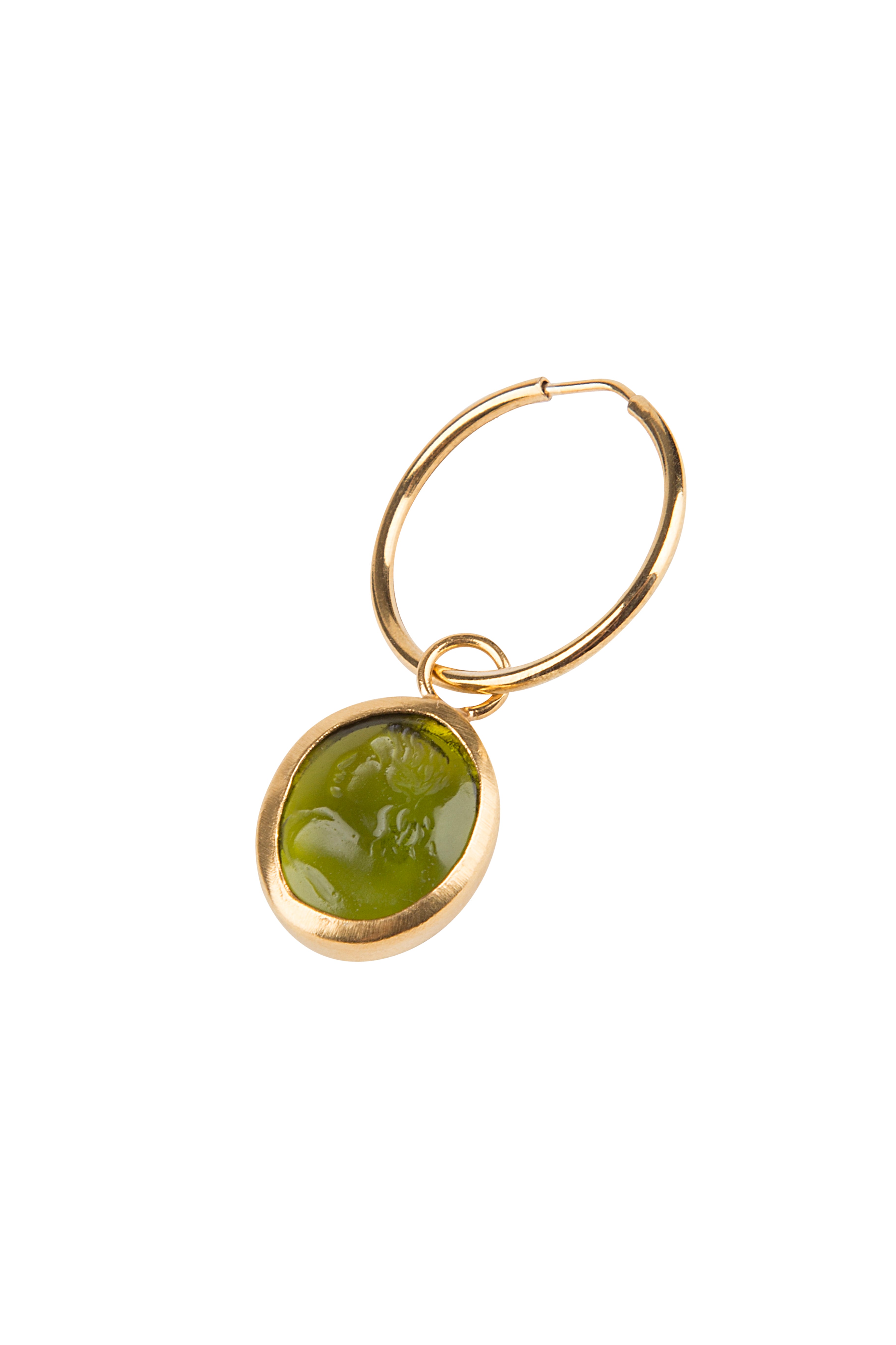 Medium Green Intaglio Hoop