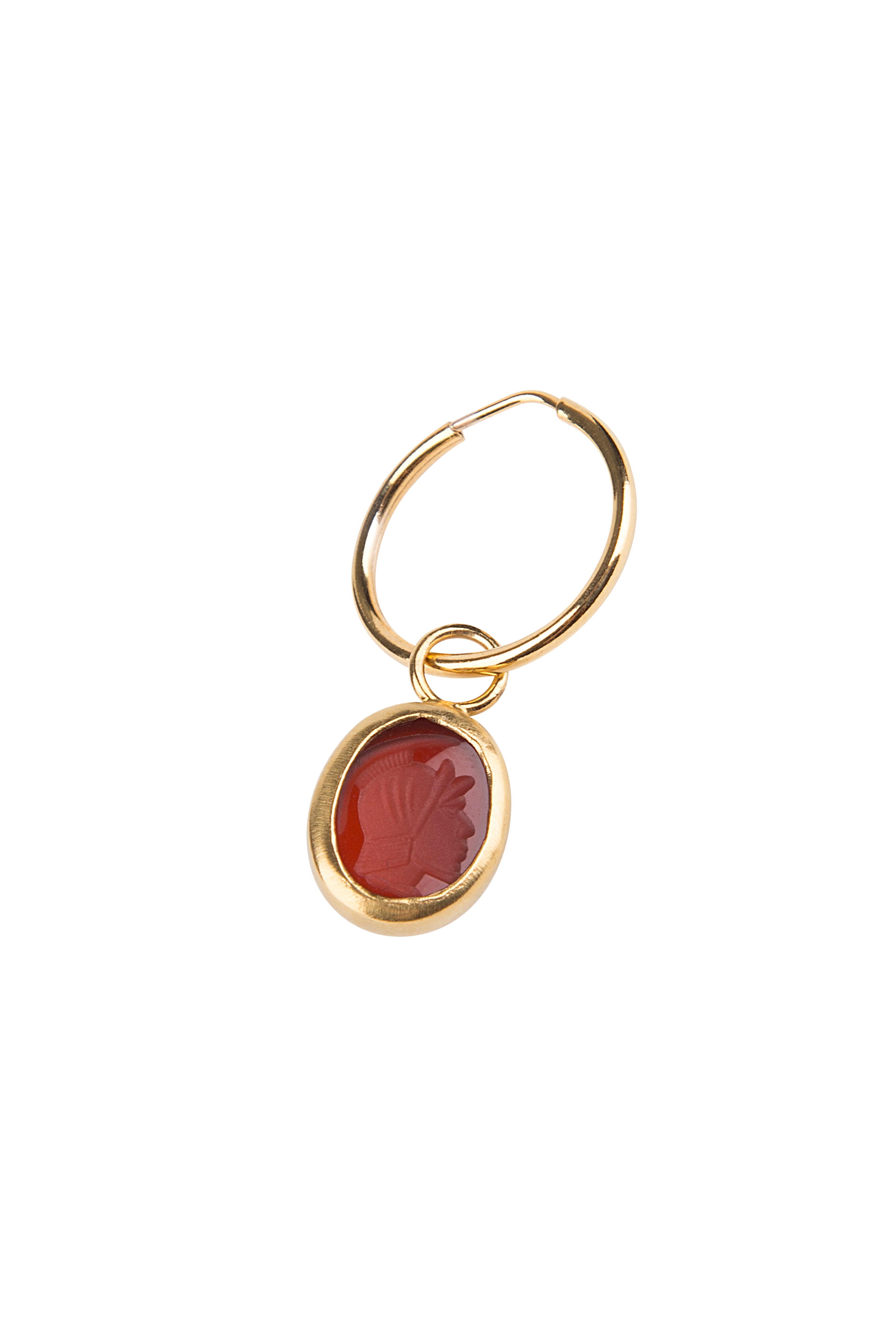 Medium Carnelian Intaglio Hoop